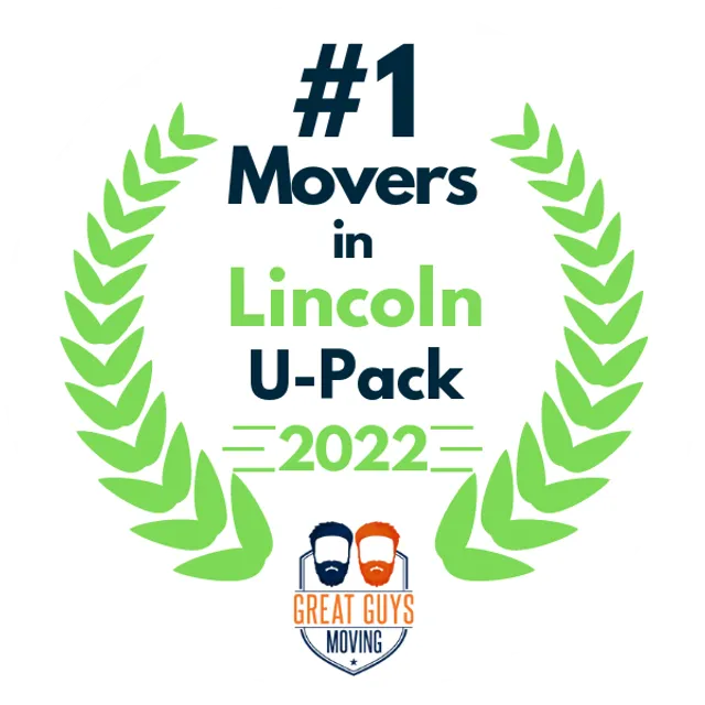 #1 Ranked Movers in Lincoln, NE 2022 award