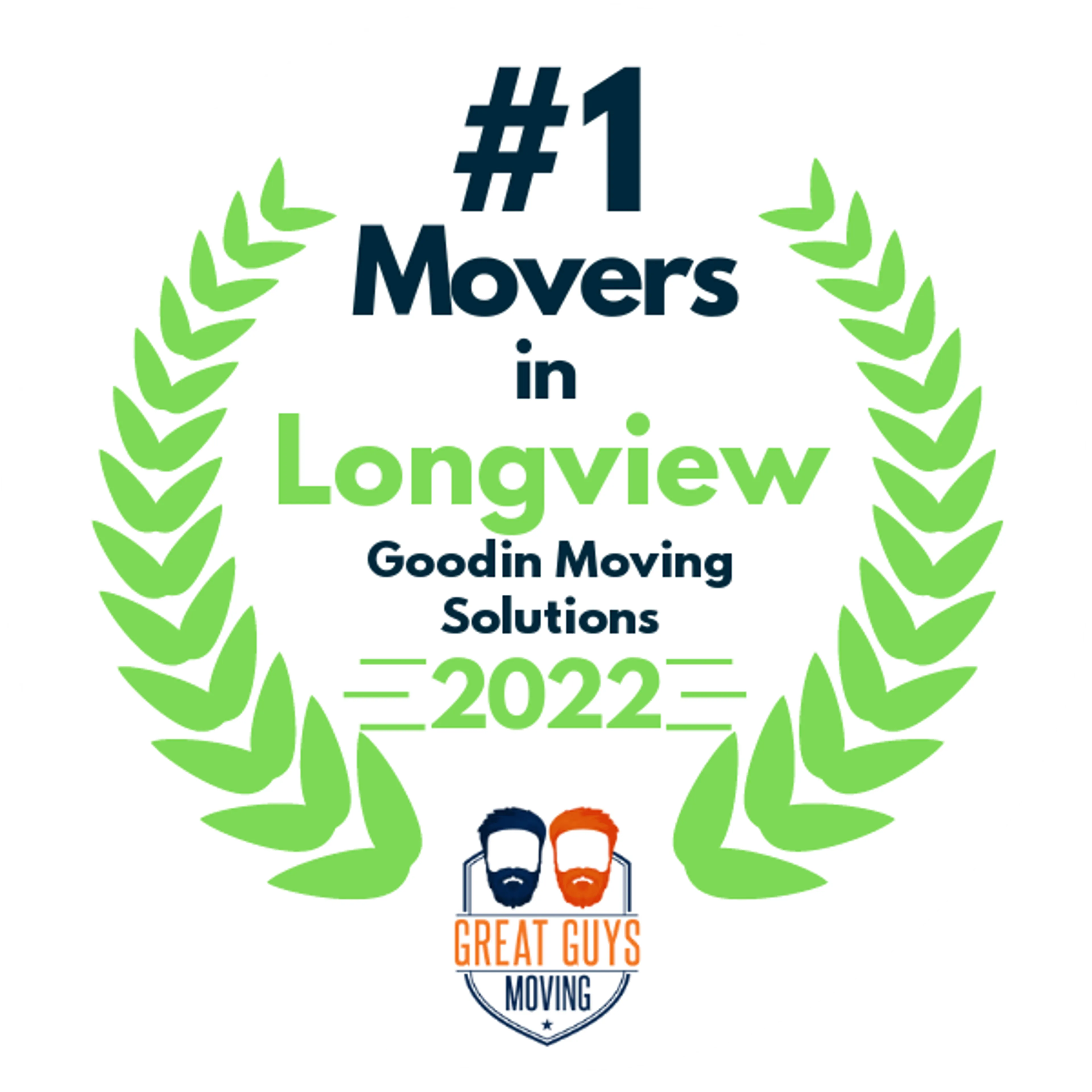 #1 Ranked Movers in Tyler, TX 2022 award