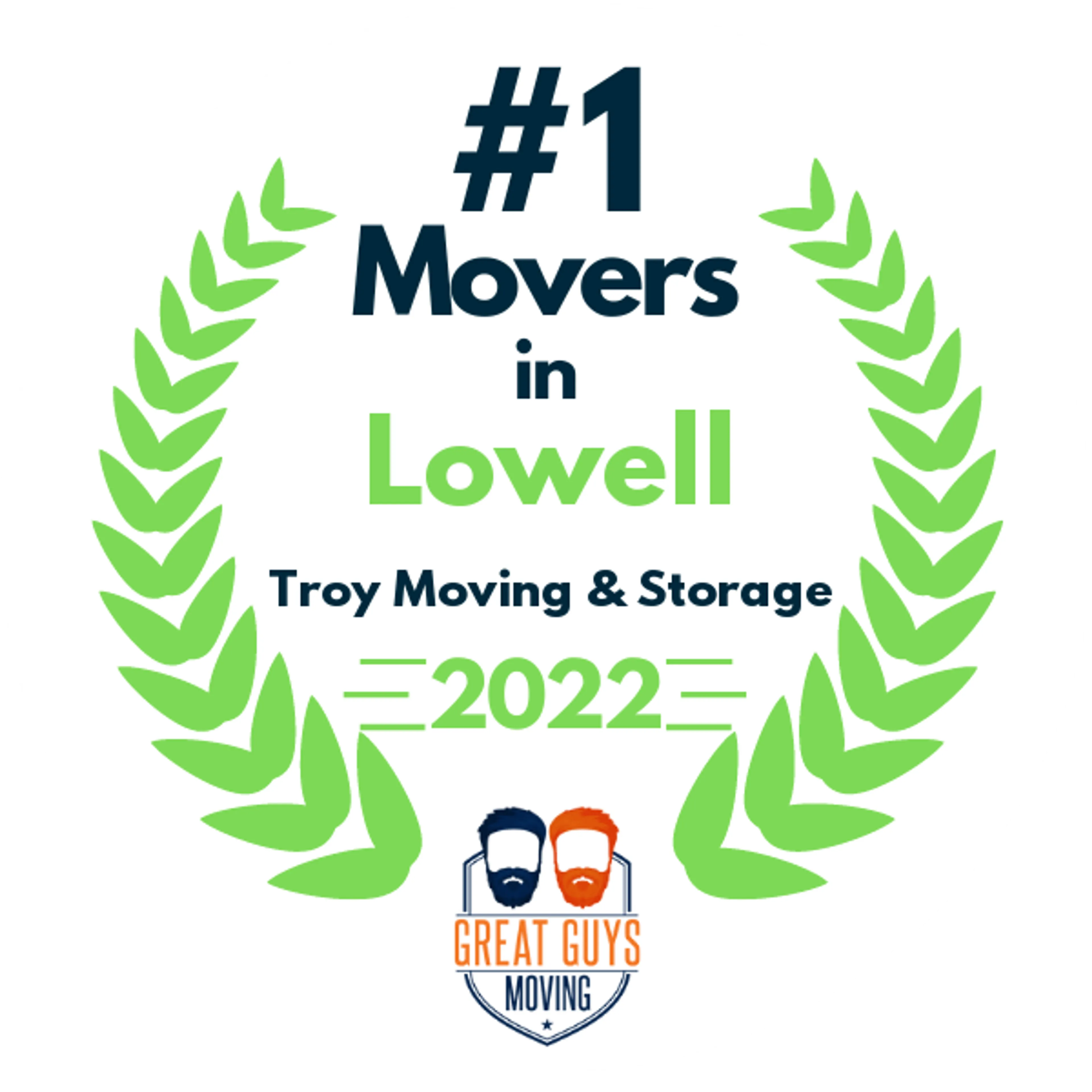 #1 Ranked Movers in Worcester, MA 2022 award