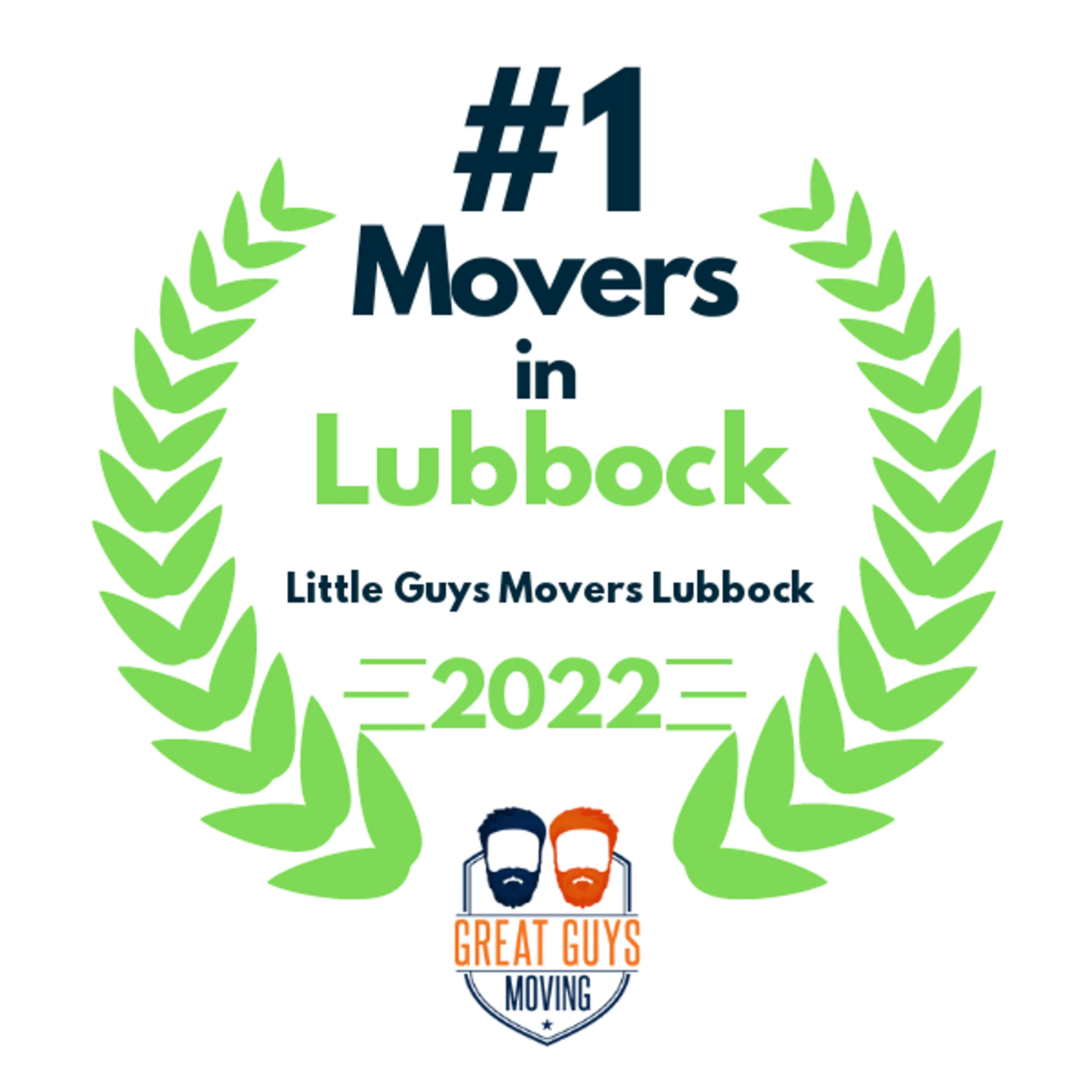 #1 Ranked Movers in Lubbock, TX 2022 award