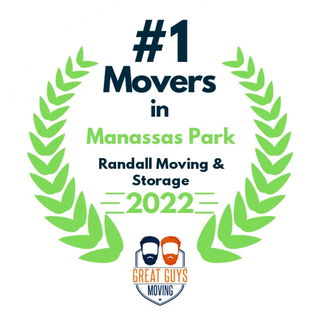 #1 Ranked Movers in Alexandria, VA 2022 award