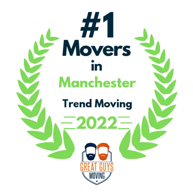 #1 Ranked Movers in Manchester, NH 2022 award