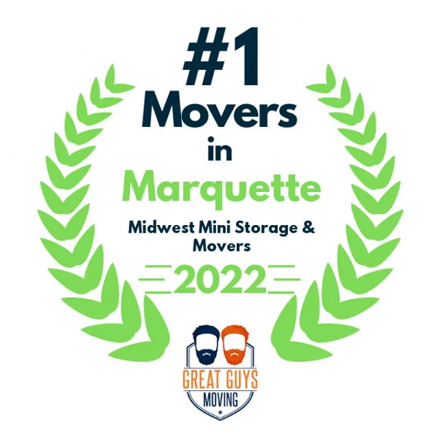 #1 Ranked Movers in Marquette, MI 2022 award