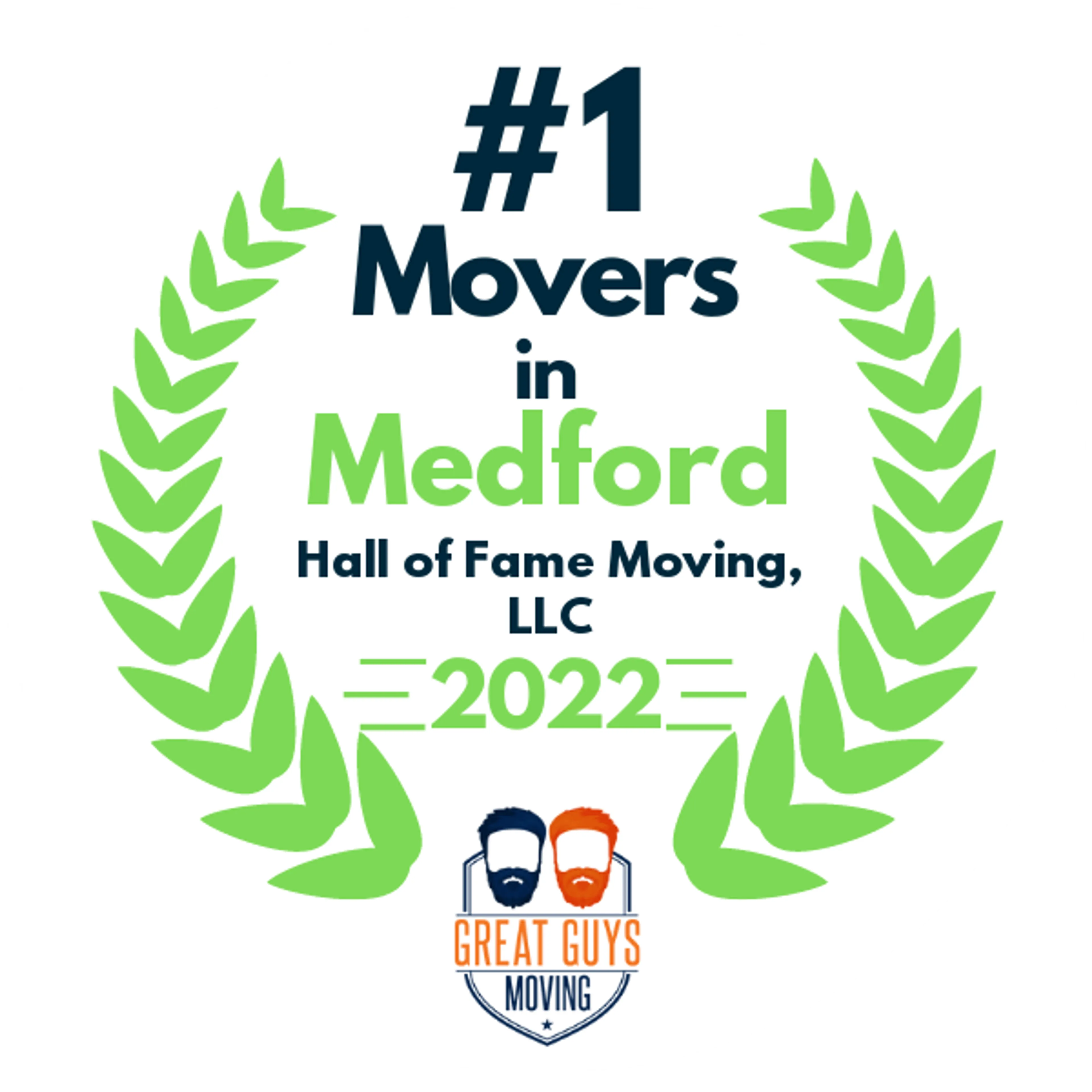 #1 Ranked Movers in Salem, OR 2022 award