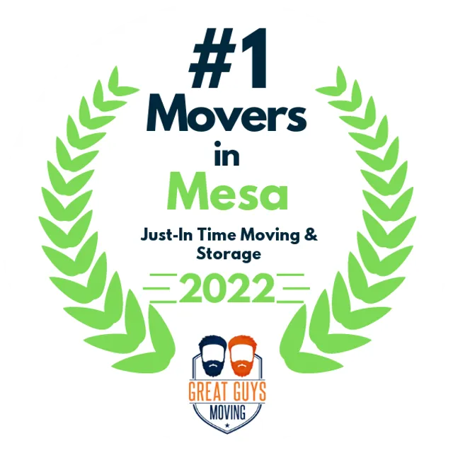 #1 Ranked Movers in Phoenix, AZ 2022 award