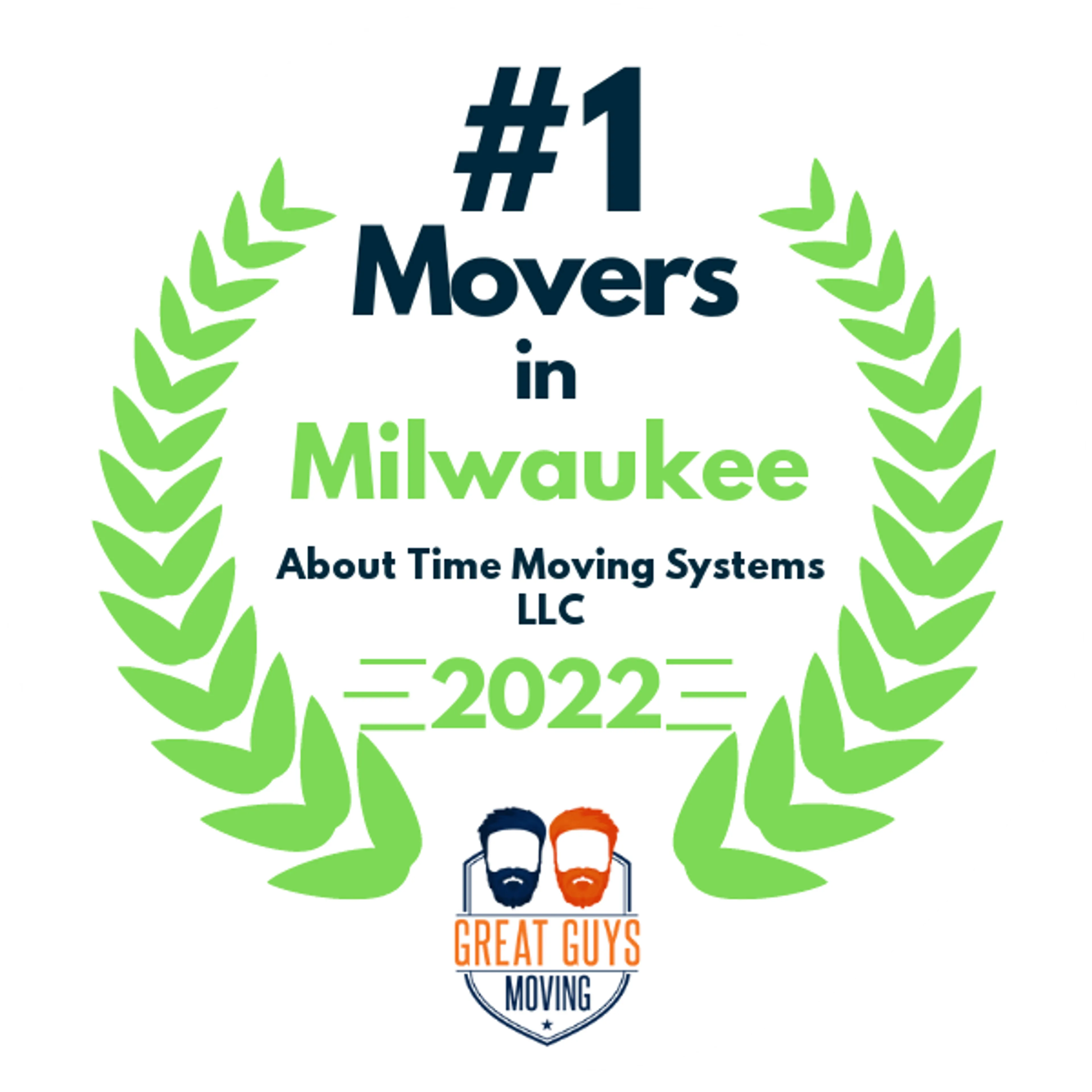 #1 Ranked Movers in Milwaukee, WI 2022 award