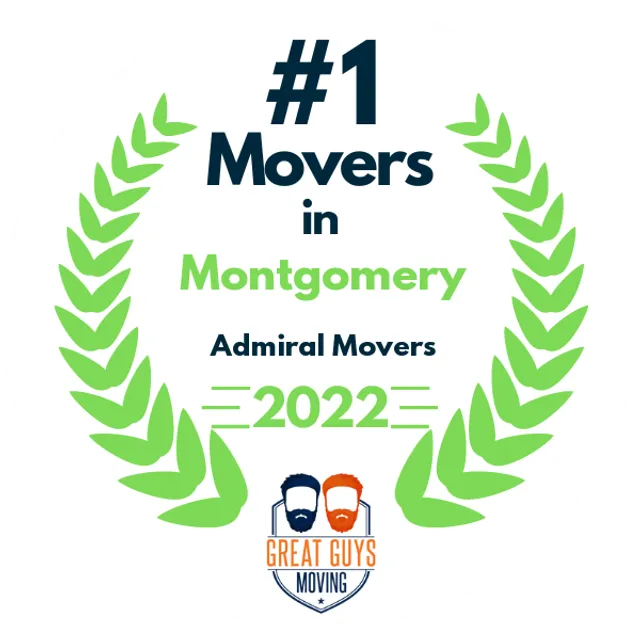 #1 Ranked Movers in Montgomery, AL 2022 award