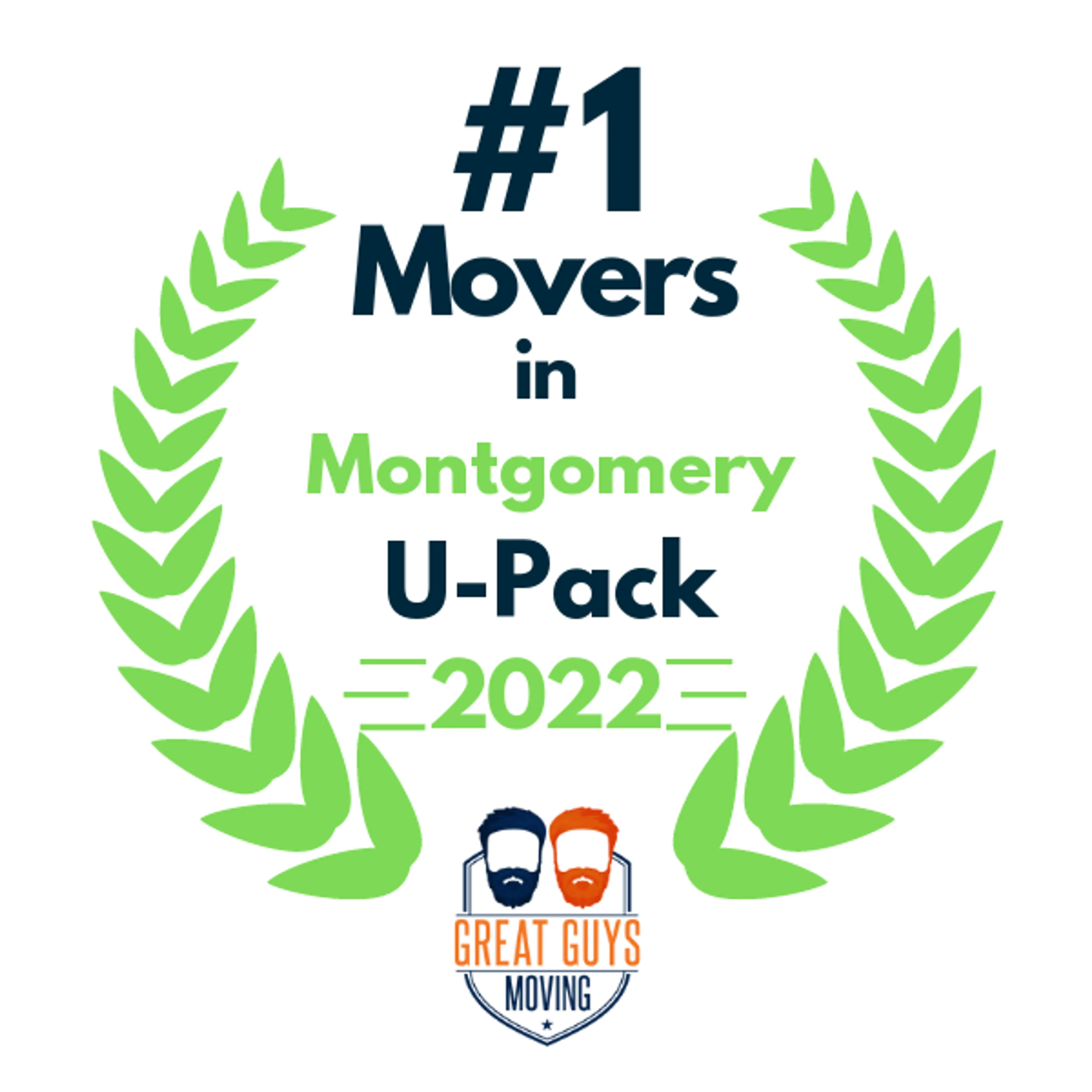 #1 Ranked Movers in Montgomery, AL 2022 award