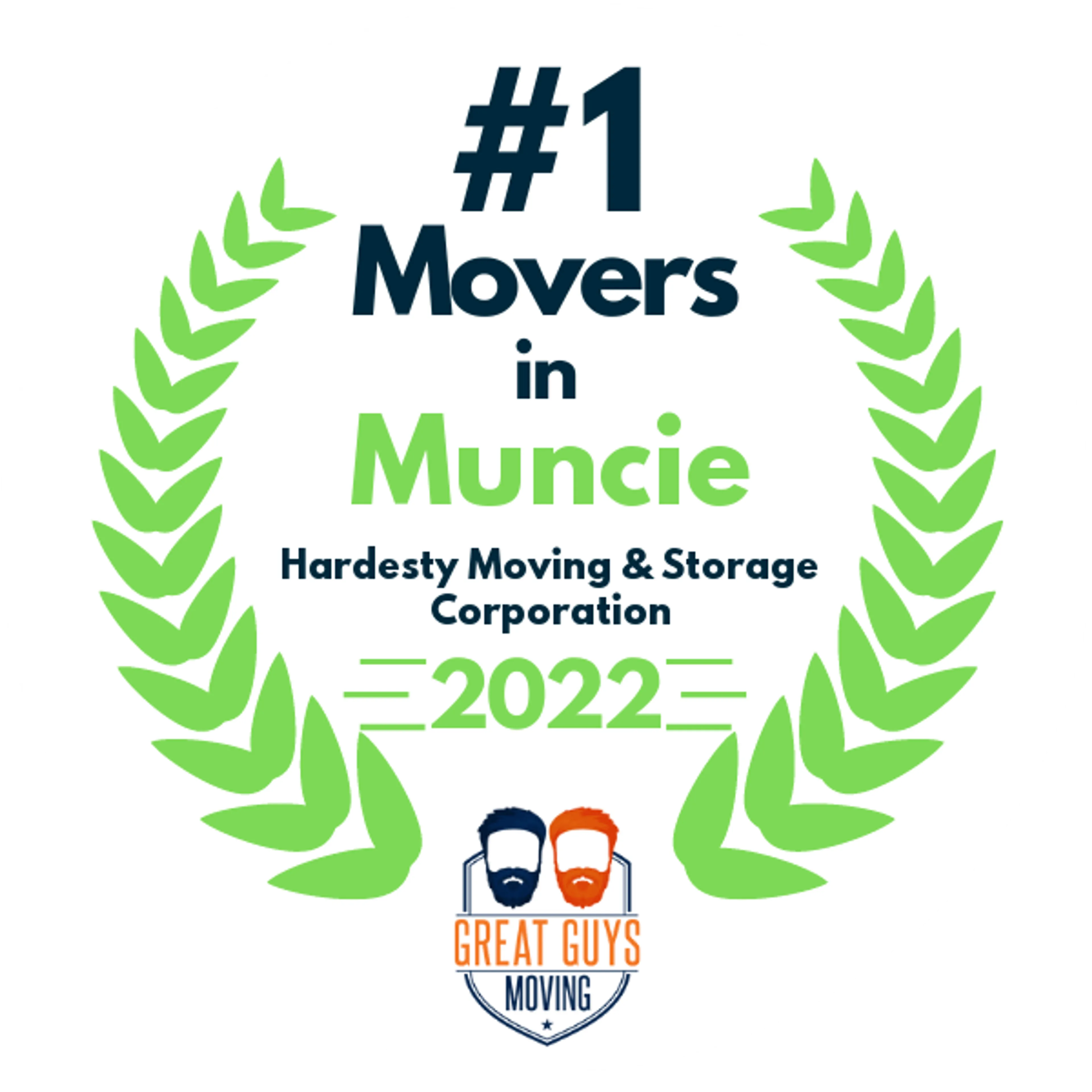 #1 Ranked Movers in Muncie, IN 2022 award