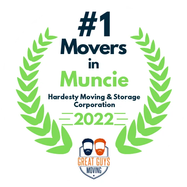 #1 Ranked Movers in Muncie, IN 2022 award