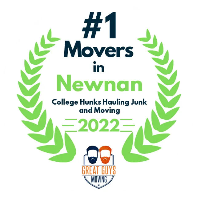 #1 Ranked Movers in Newnan, GA 2022 award