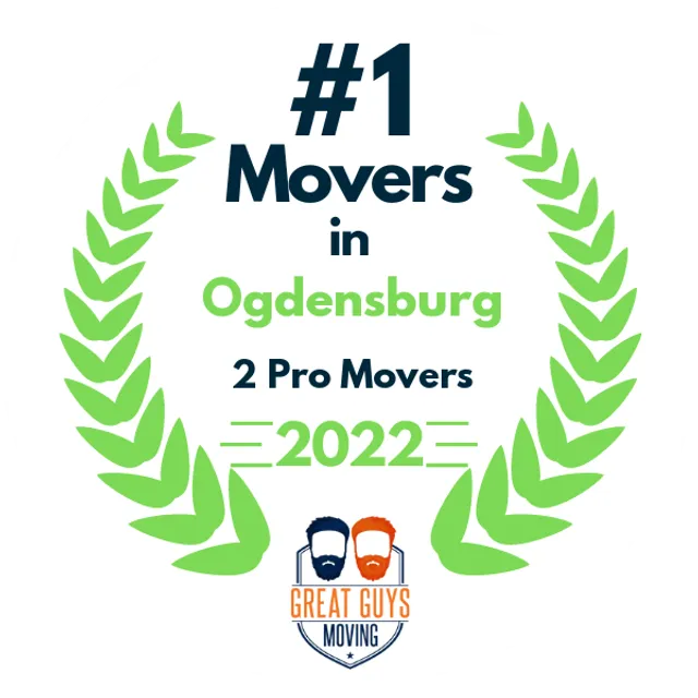 #1 Ranked Movers in Ogdensburg, NY 2022 award