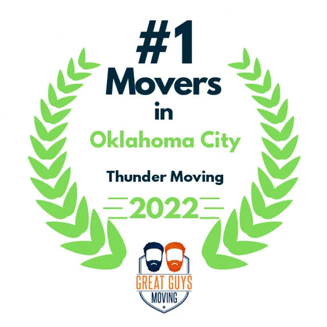 #1 Ranked Movers in Oklahoma City, OK 2022 award