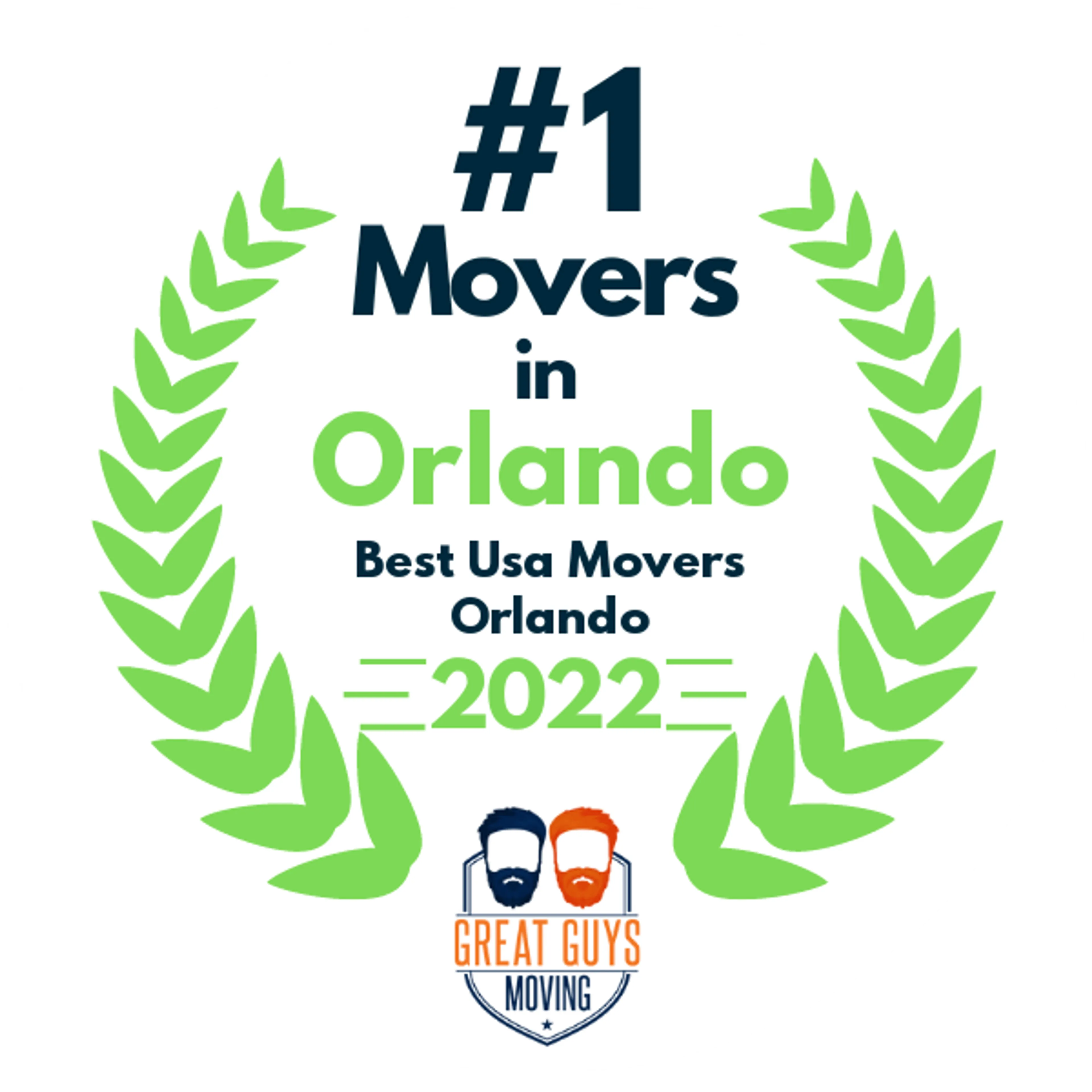 #1 Ranked Movers in Orlando, FL 2022 award