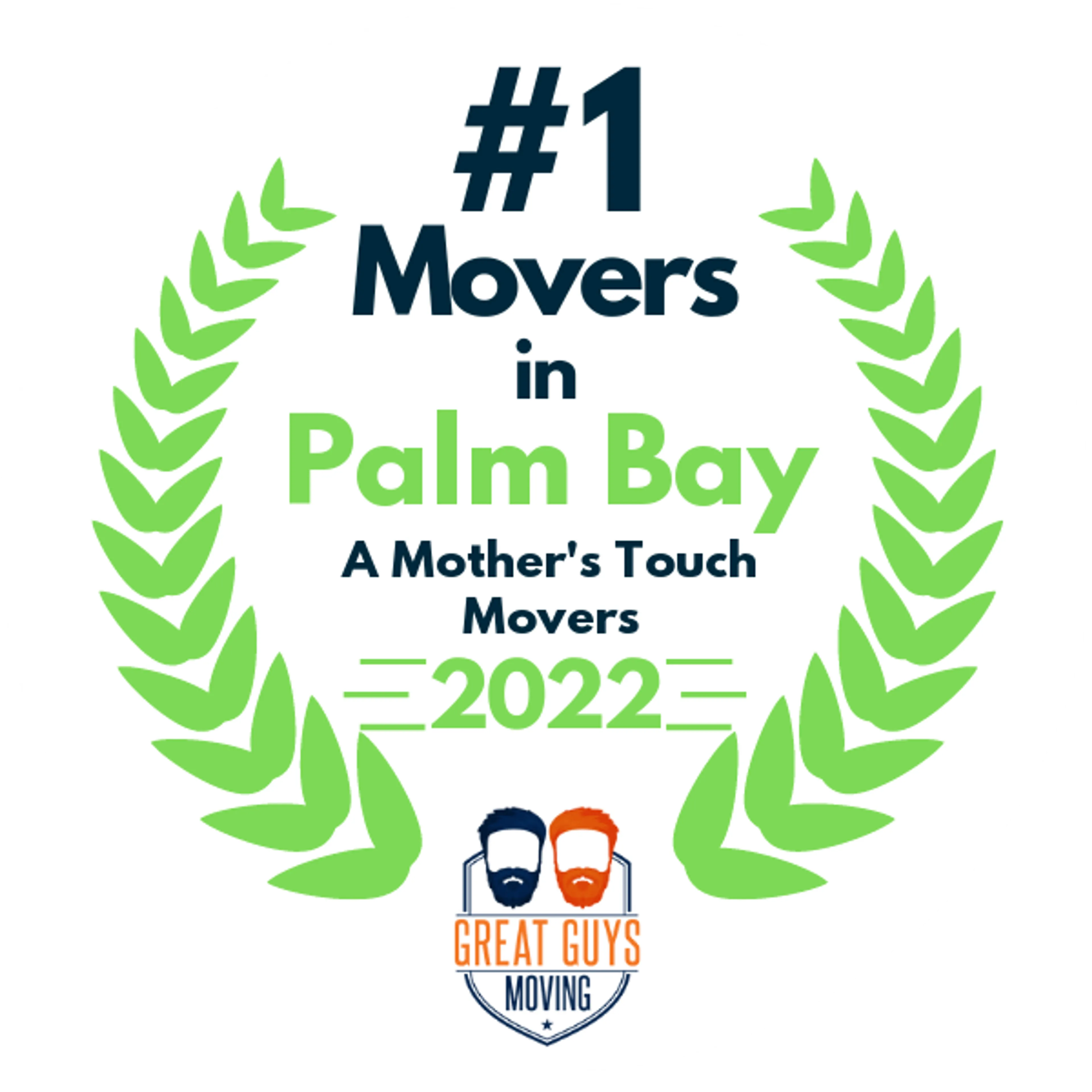 #1 Ranked Movers in Palm Bay, FL 2022 award