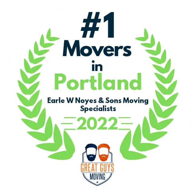 #1 Ranked Movers in Portland, ME 2022 award