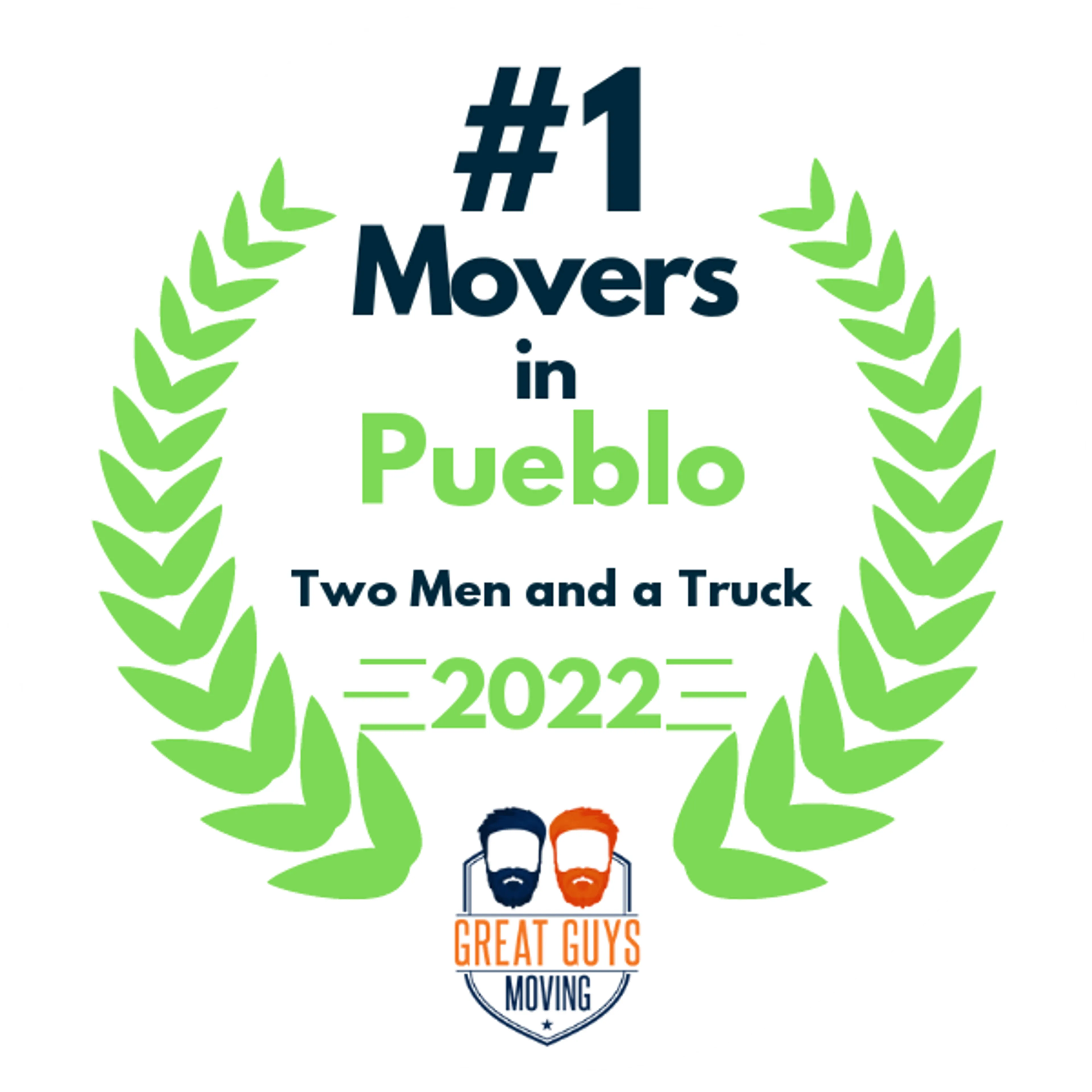 #1 Ranked Movers in Pueblo, CO 2022 award