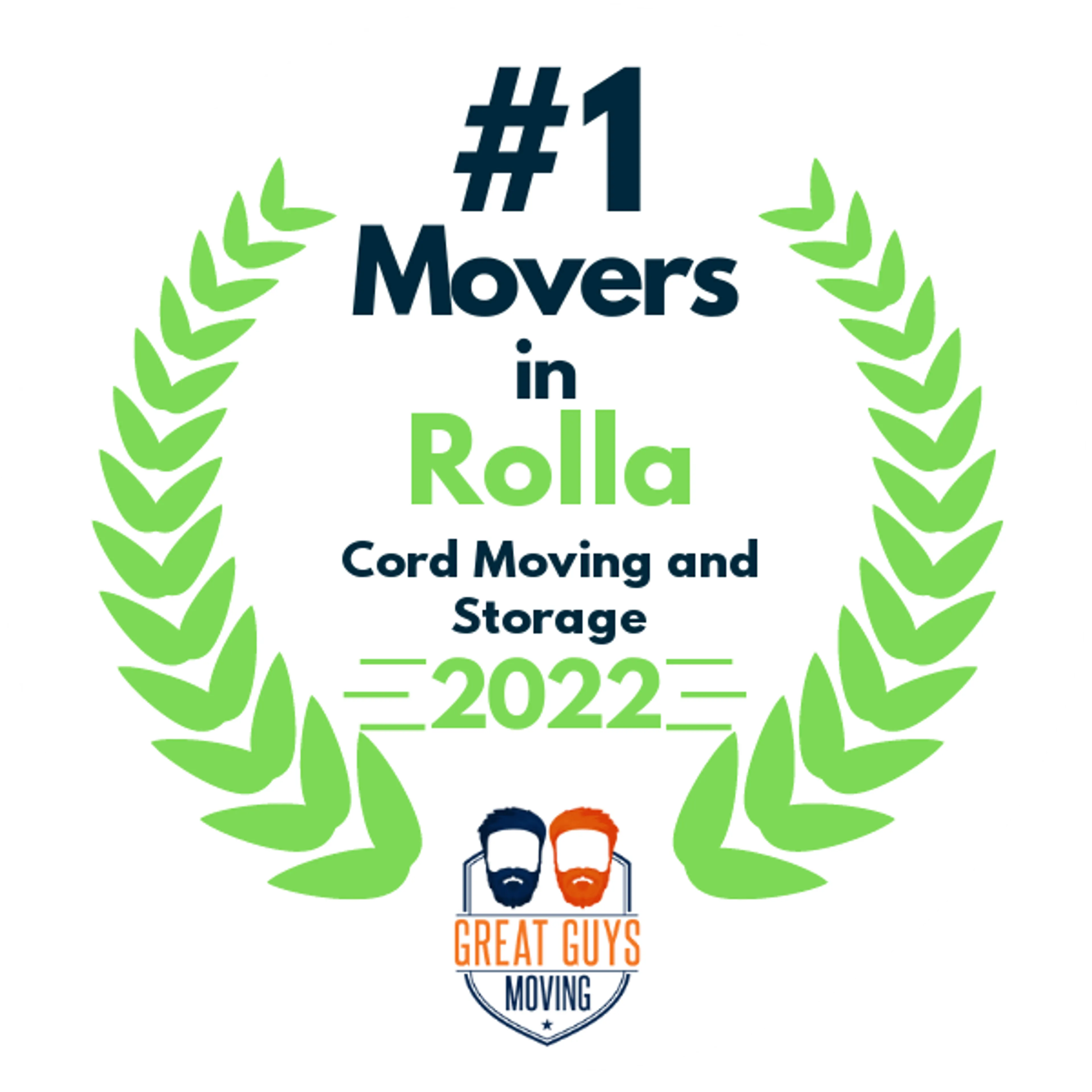 #1 Ranked Movers in Rolla, MO 2022 award