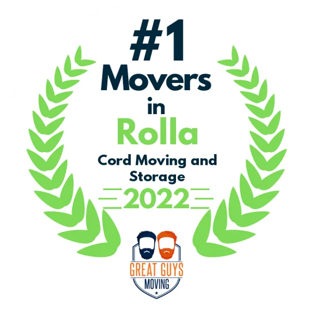 #1 Ranked Movers in Wildwood, MO 2022 award