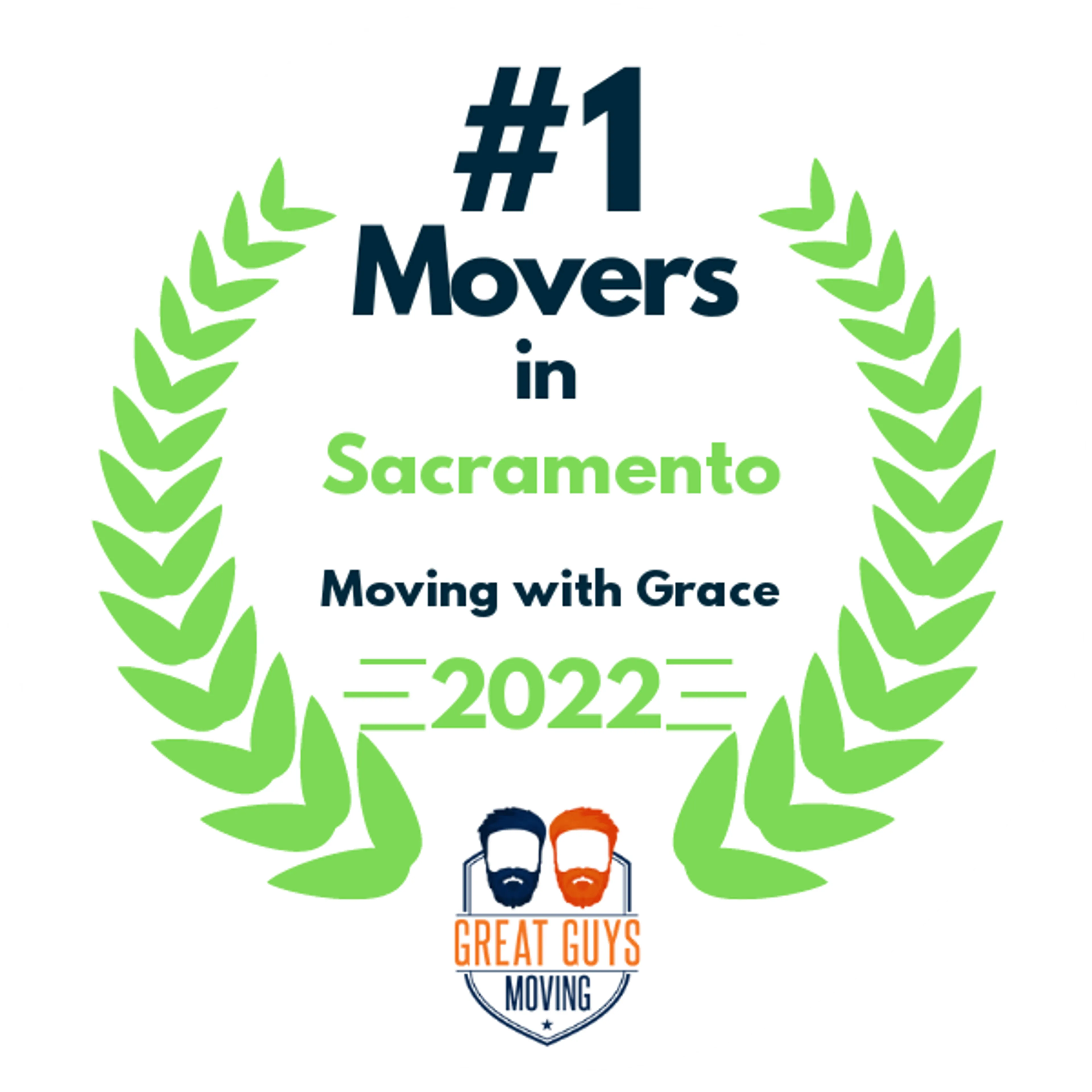 #1 Ranked Movers in Sacramento, CA 2022 award
