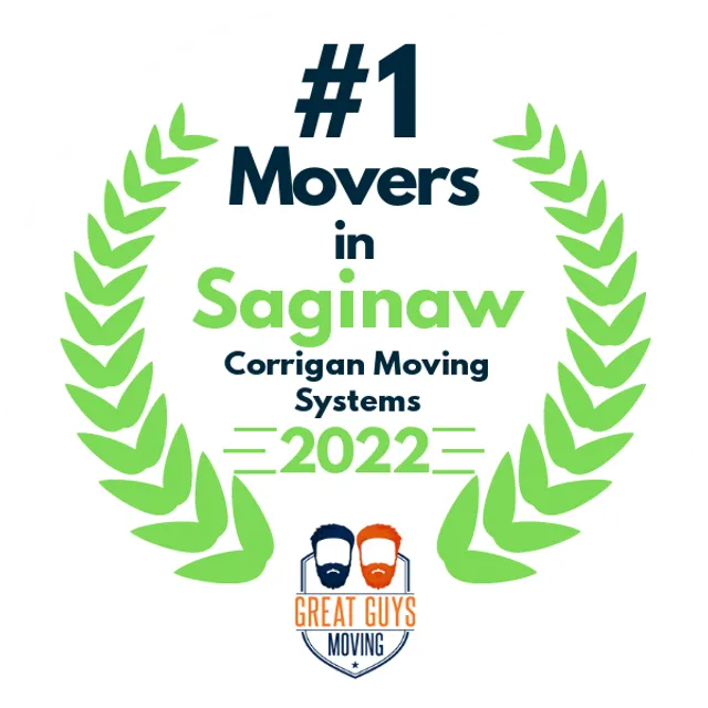 #1 Ranked Movers in Saginaw, MI 2022 award