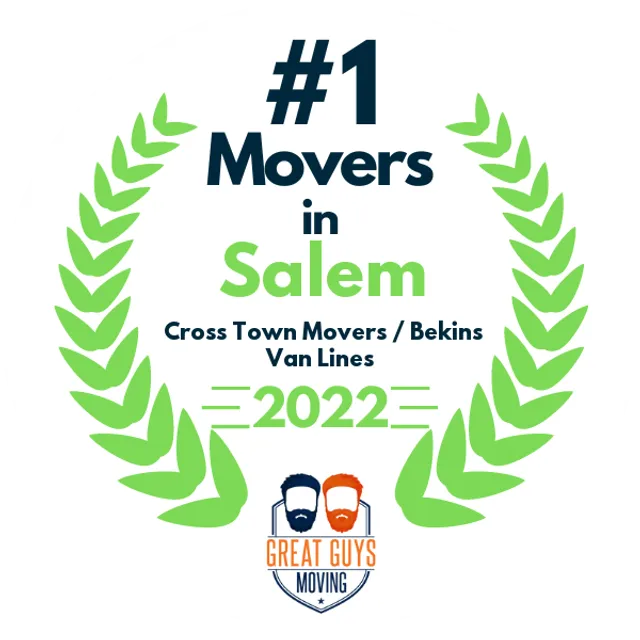 #1 Ranked Movers in Salem, OR 2022 award