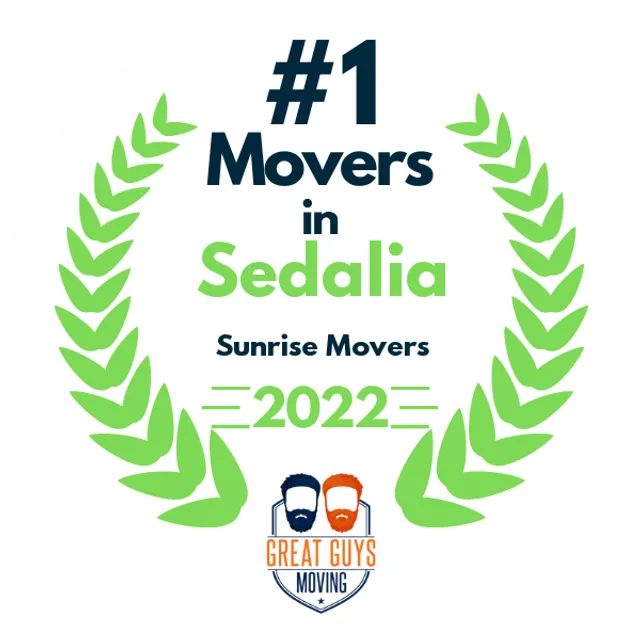 #1 Ranked Movers in Sunrise, FL 2022 award