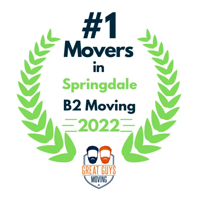 #1 Ranked Movers in Fayetteville, AR 2022 award