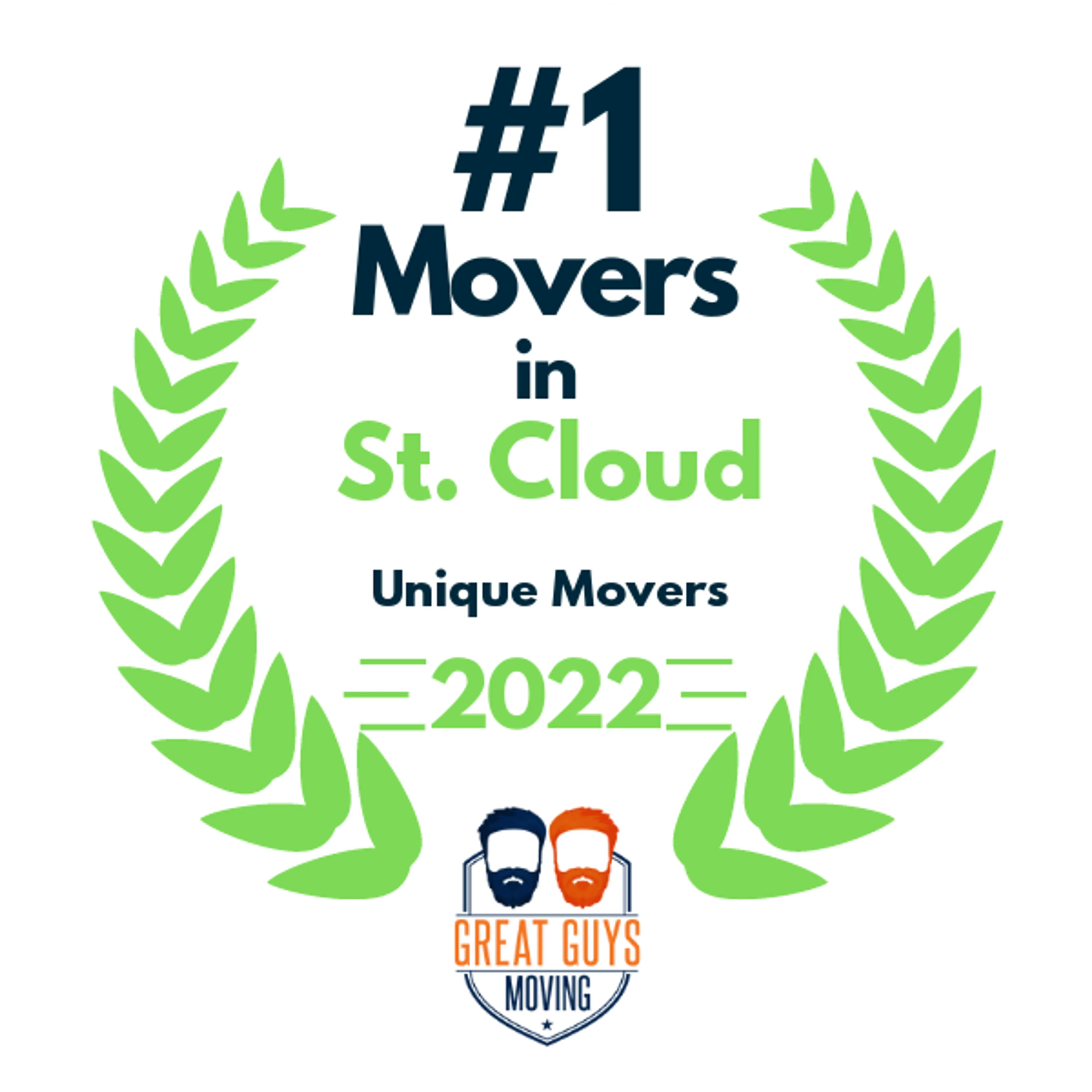 #1 Ranked Movers in St. Cloud, MN 2022 award