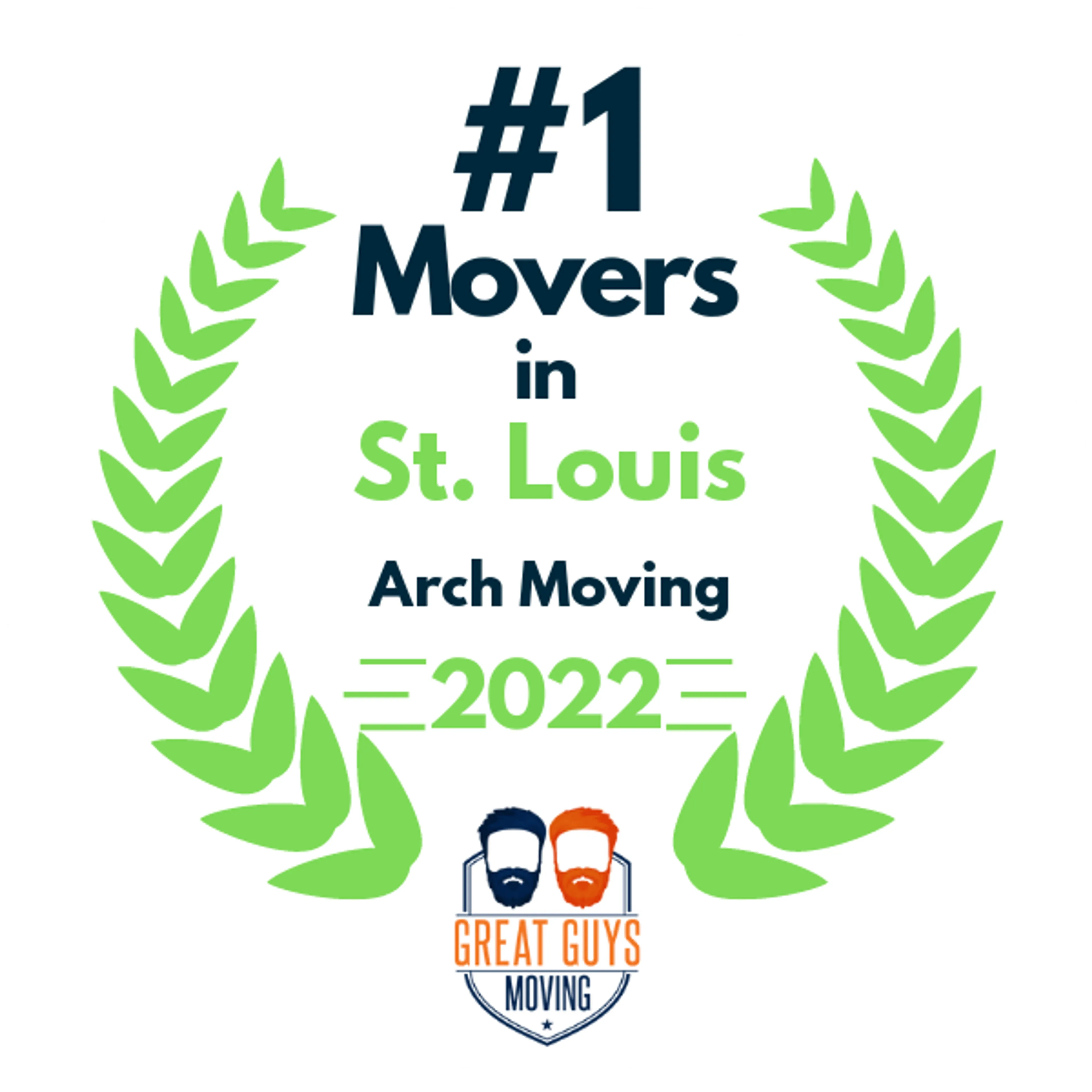 #1 Ranked Movers in St. Louis, MO 2022 award