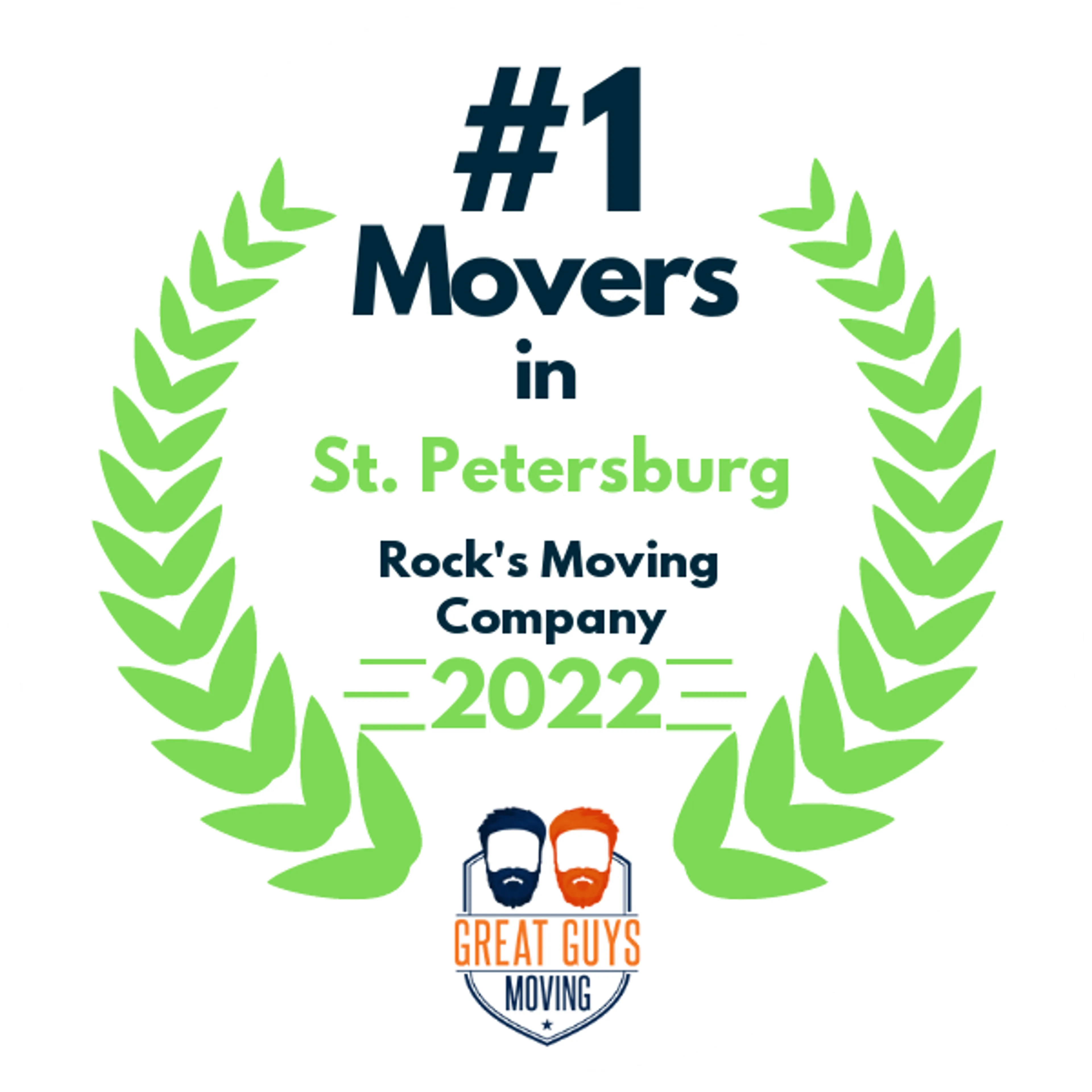 #1 Ranked Movers in Tampa, FL 2022 award