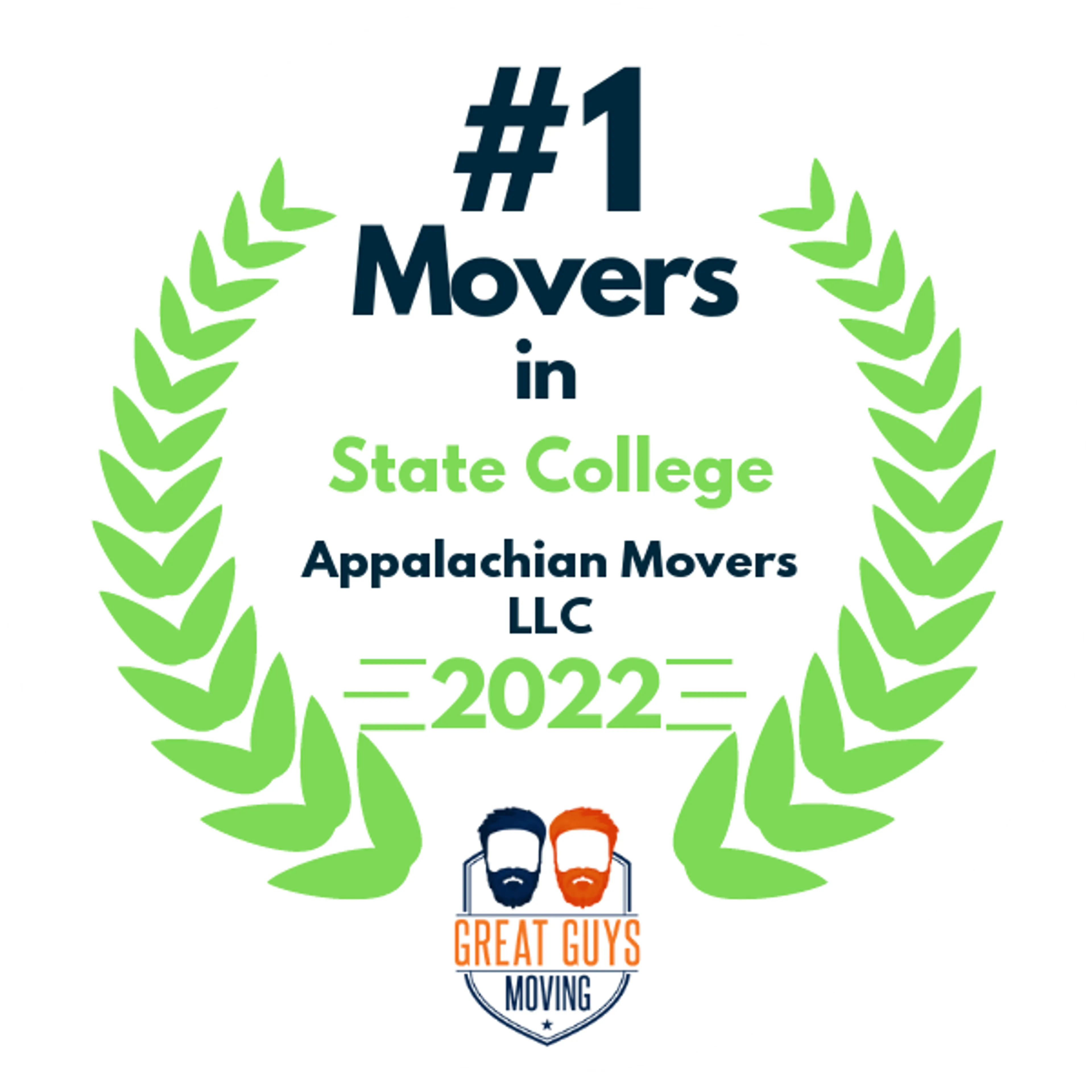 #1 Ranked Movers in State College, PA 2022 award