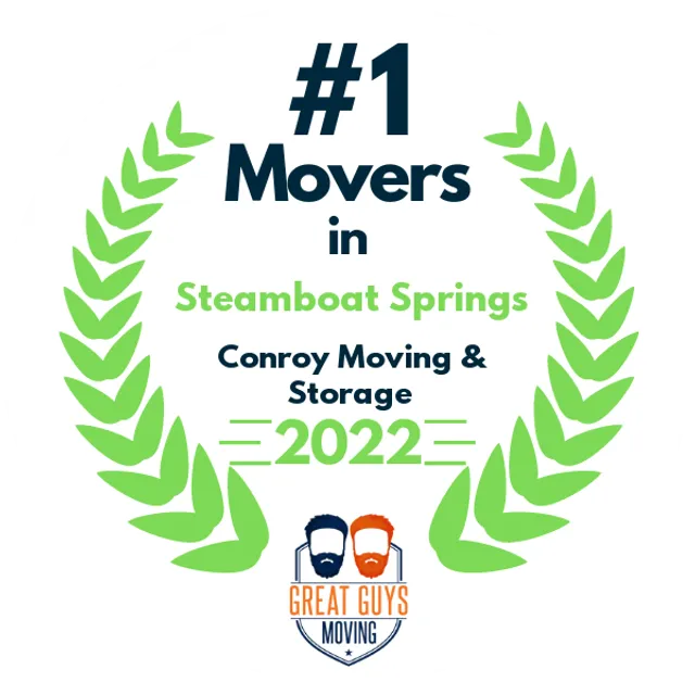 #1 Ranked Movers in Steamboat Springs, CO 2022 award