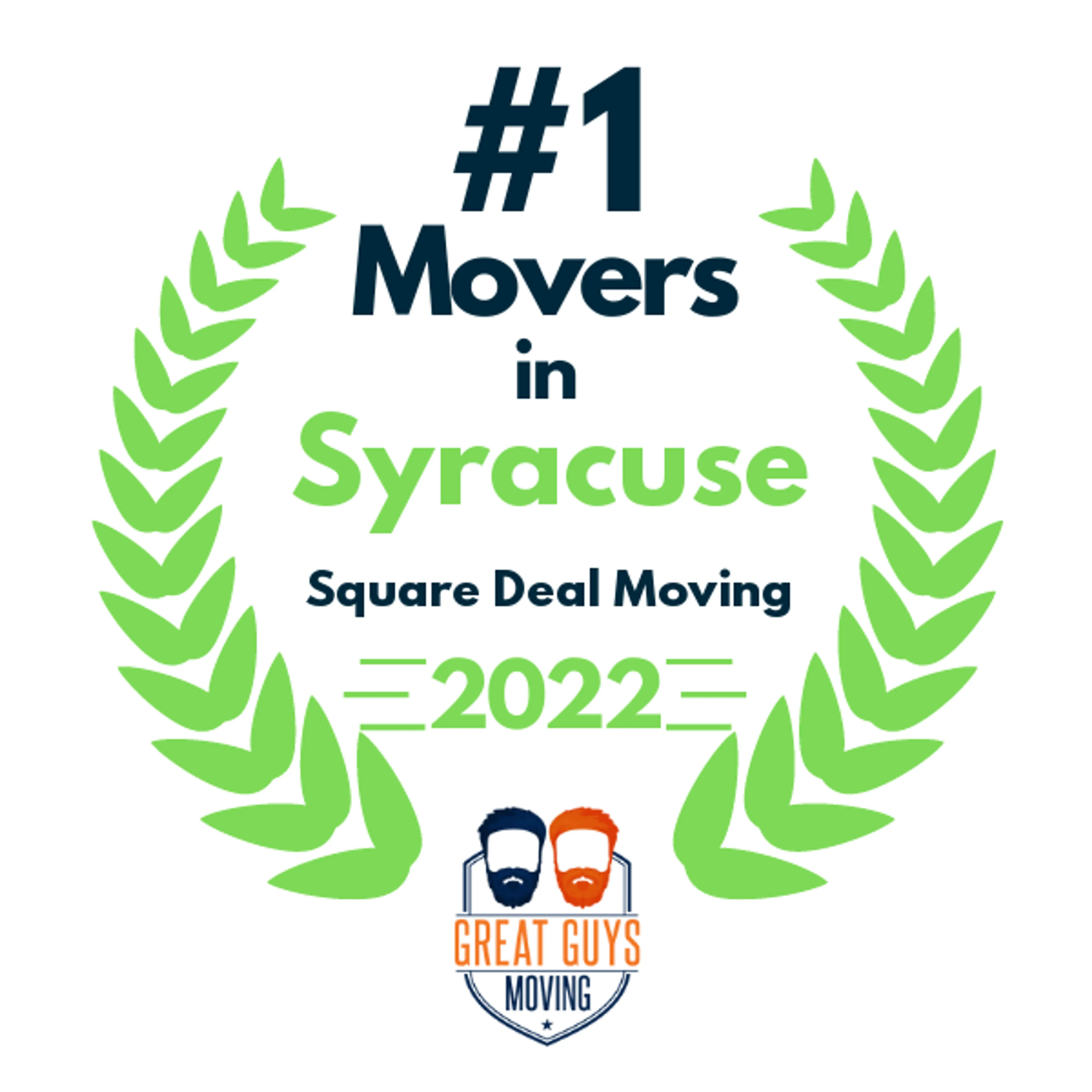 #1 Ranked Movers in Syracuse, NY 2022 award