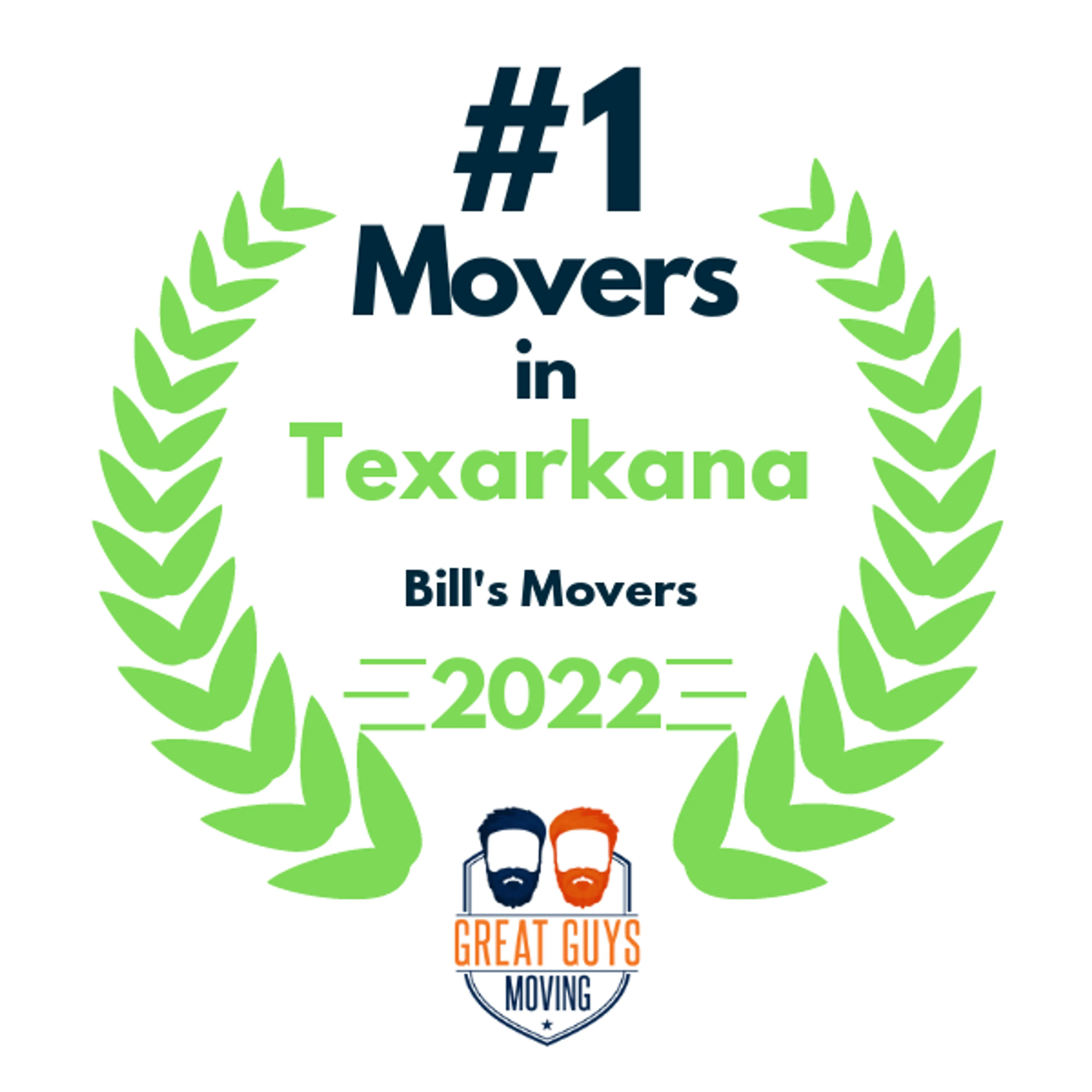 #1 Ranked Movers in Texarkana, TX 2022 award