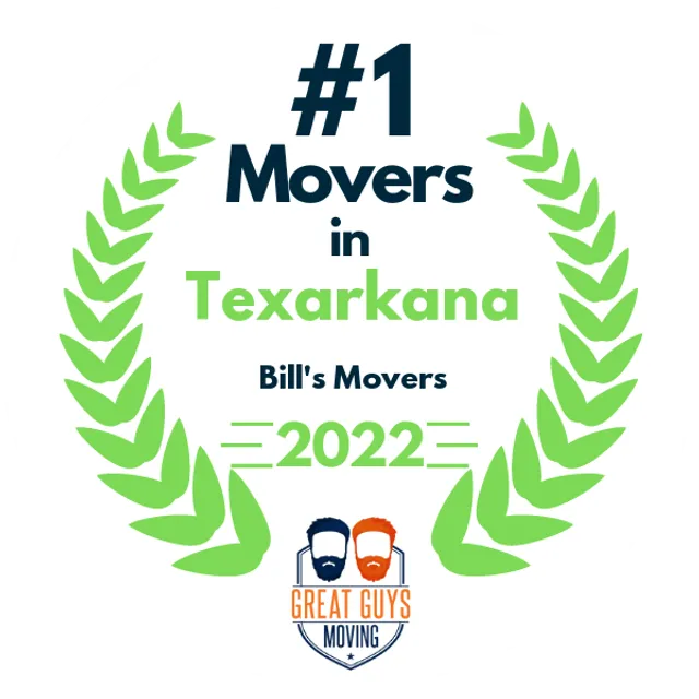 #1 Ranked Movers in Texarkana, TX 2022 award