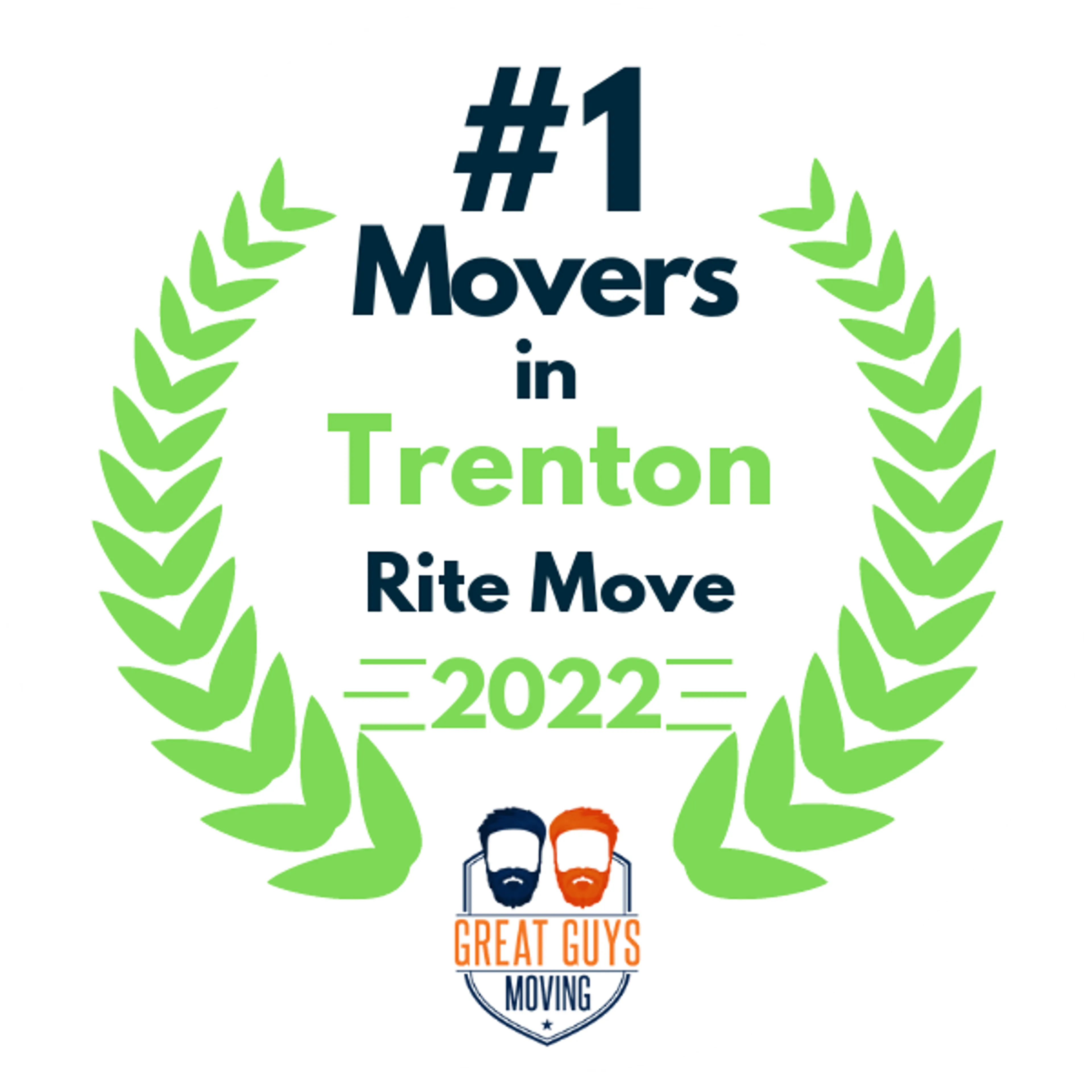 #1 Ranked Movers in Trenton, NJ 2022 award