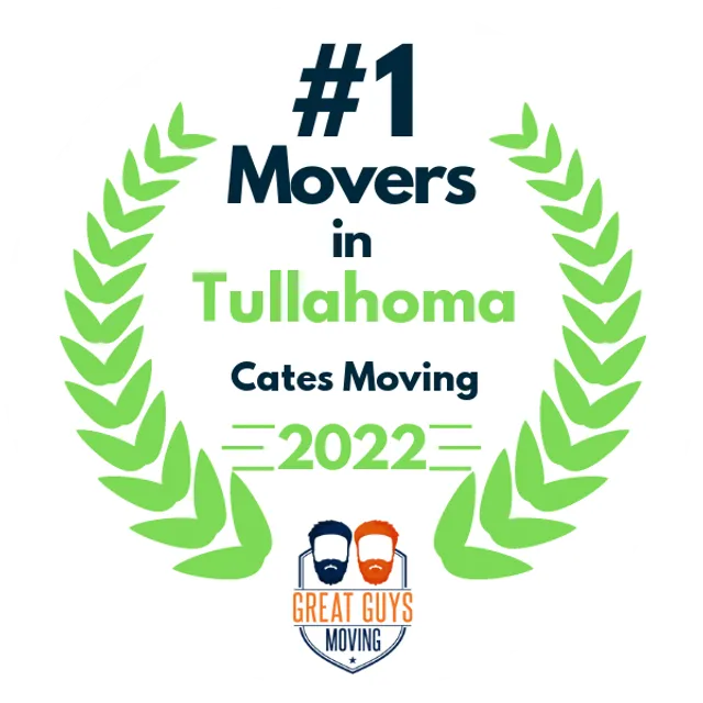 #1 Ranked Movers in Tullahoma, TN 2022 award