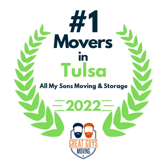 #1 Ranked Movers in Tulsa, OK 2022 award