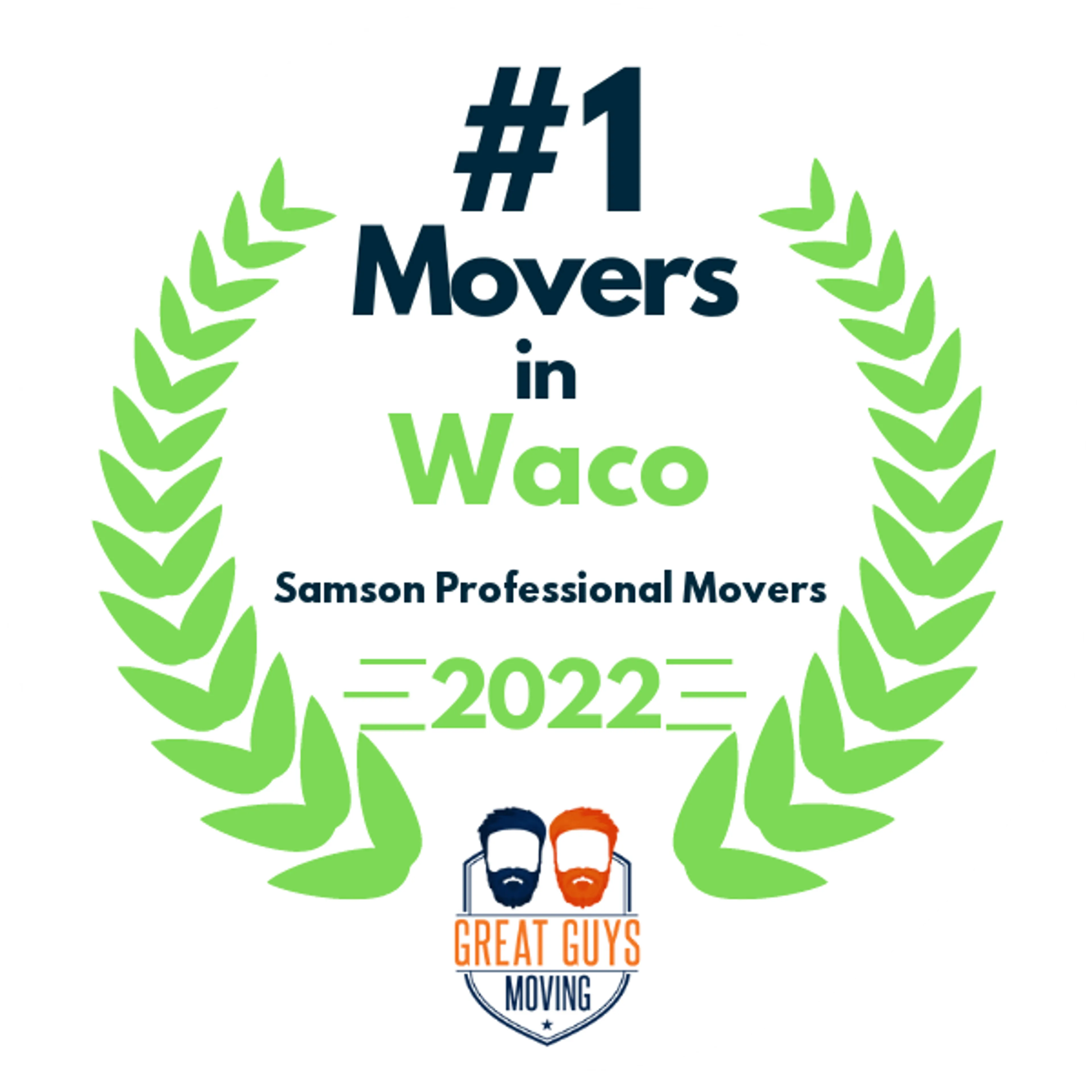 #1 Ranked Movers in Waco, TX 2022 award