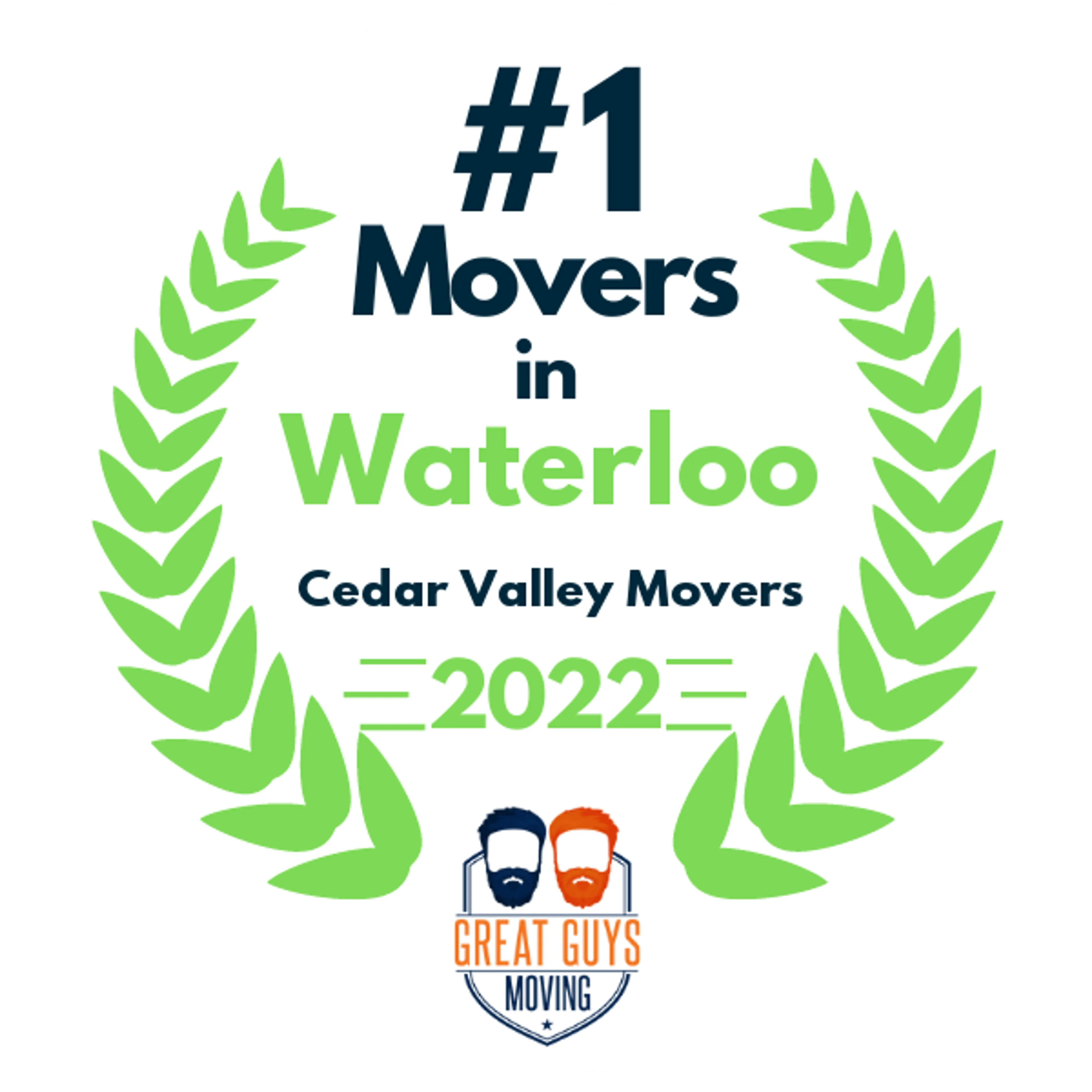 #1 Ranked Movers in Cedar Rapids, IA 2022 award