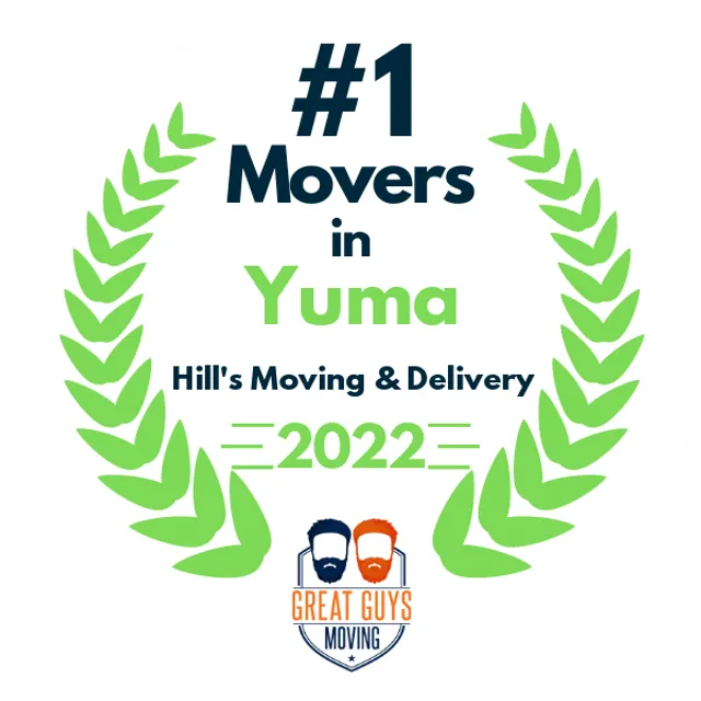 #1 Ranked Movers in Yuma, AZ 2022 award