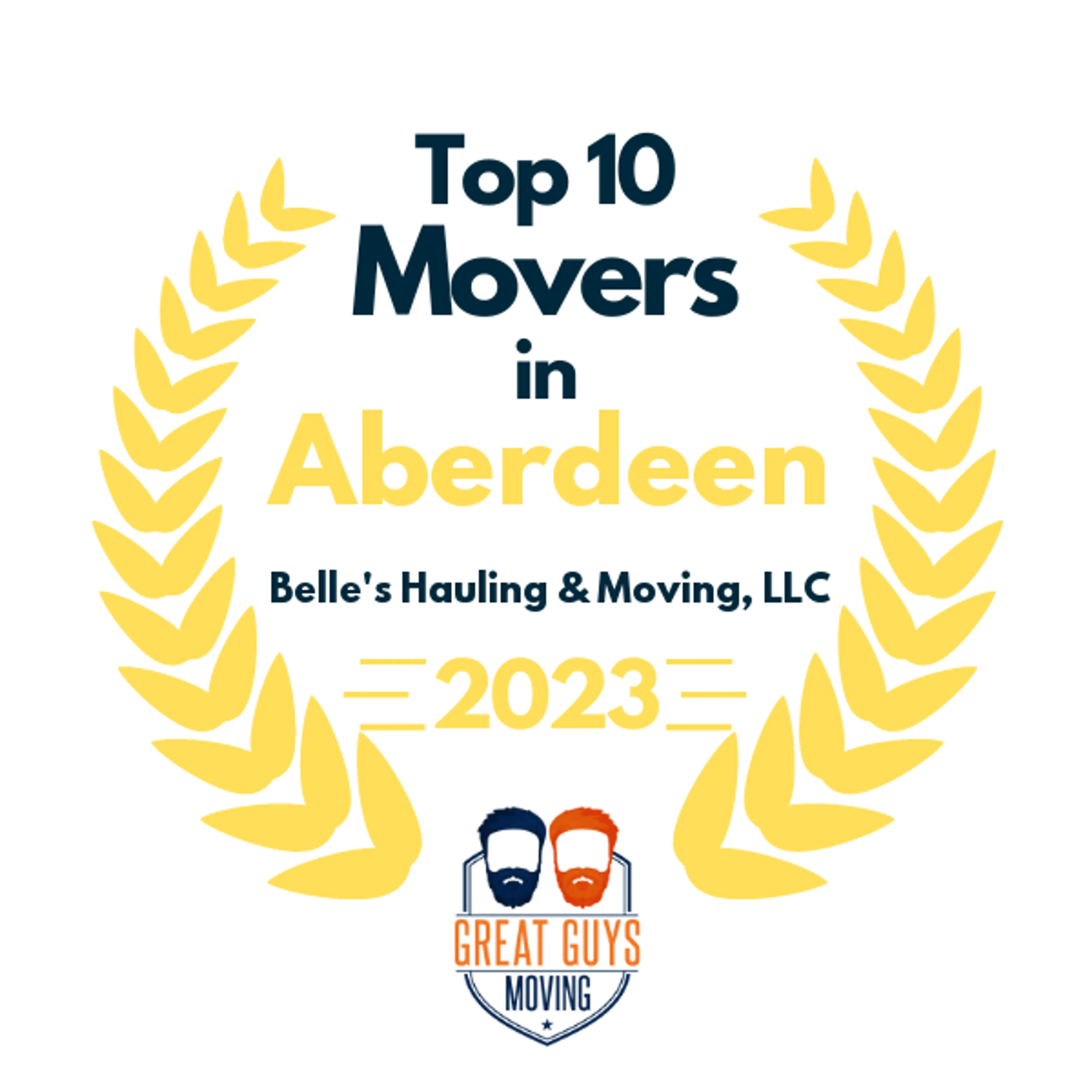 Top 10 Movers in Baltimore, MD 2023 award