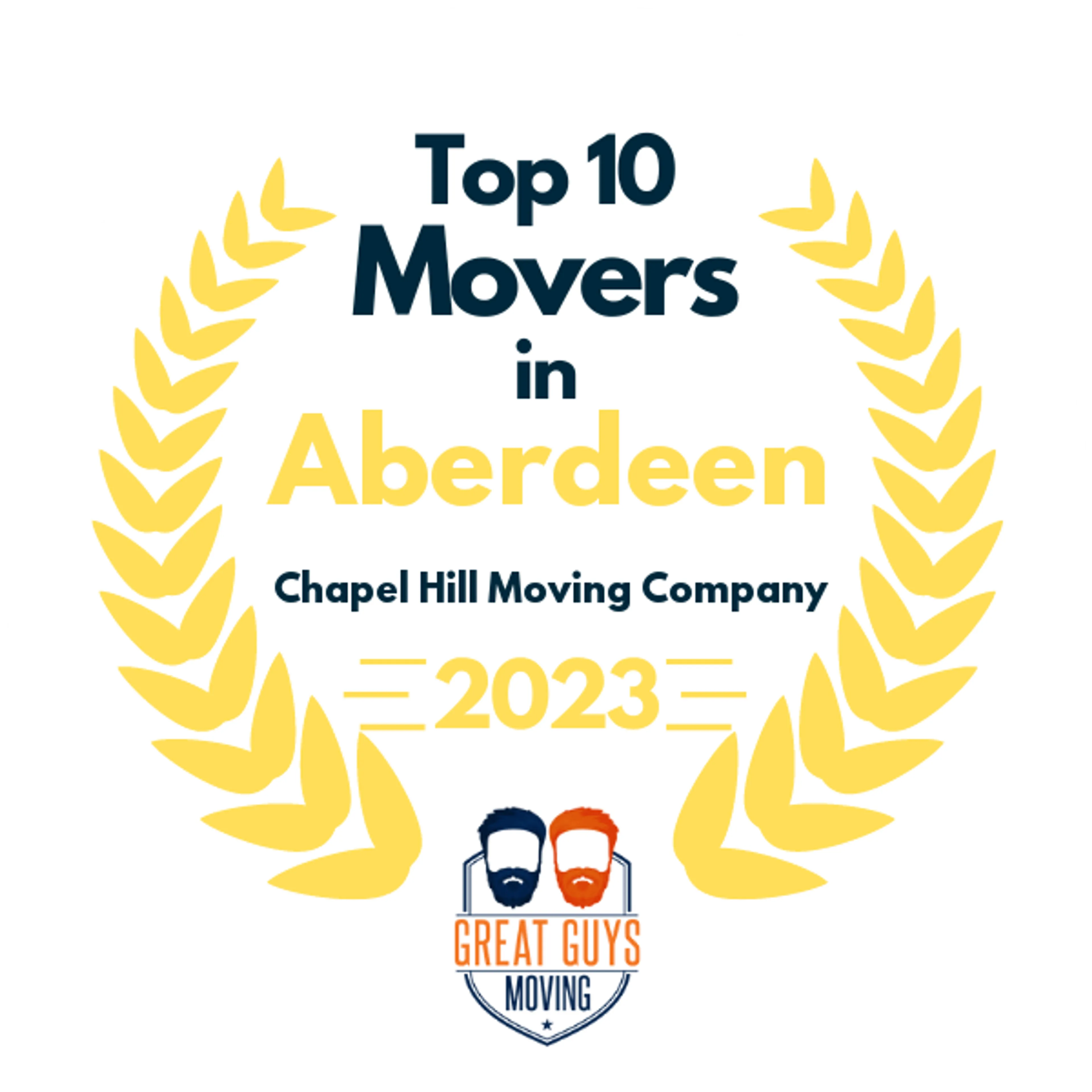 Top 10 Movers in Raleigh, NC 2023 award