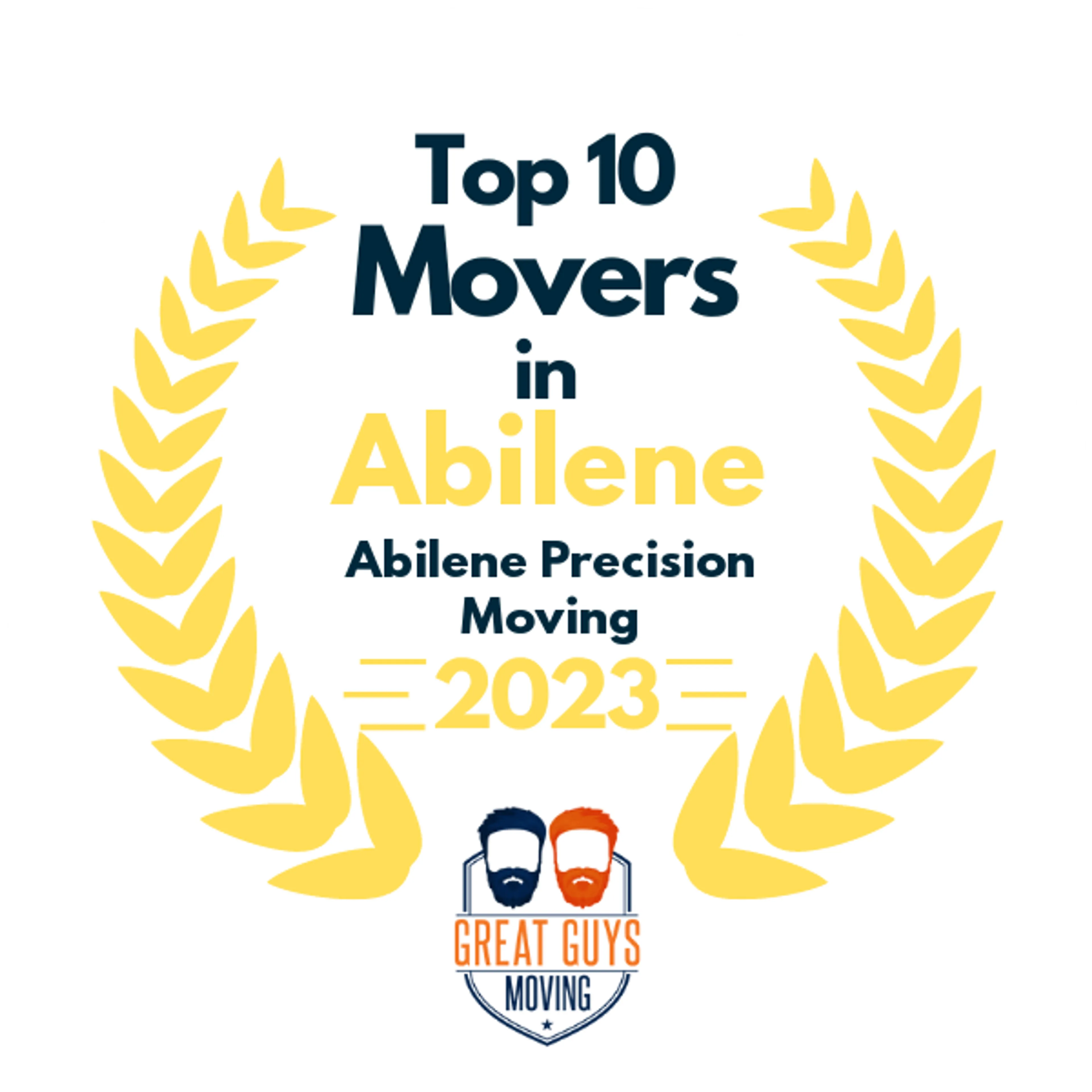 Top 10 Movers in Abilene, TX 2023 award