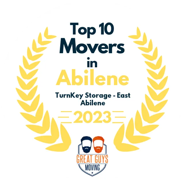 Top 10 Movers in Abilene, TX 2023 award