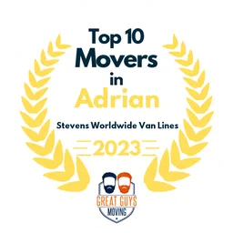 top 10 ranked movers in adrian 2023 stevens worldwide van lines image