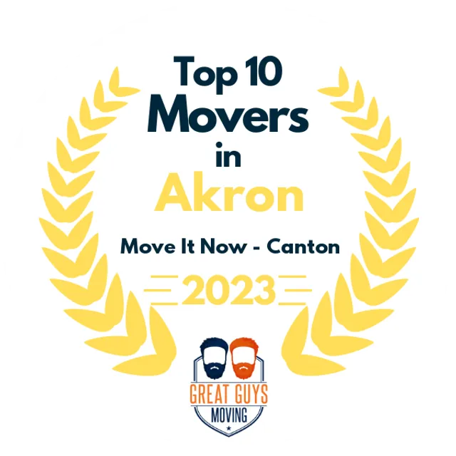 Top 10 Movers in Akron, OH 2023 award