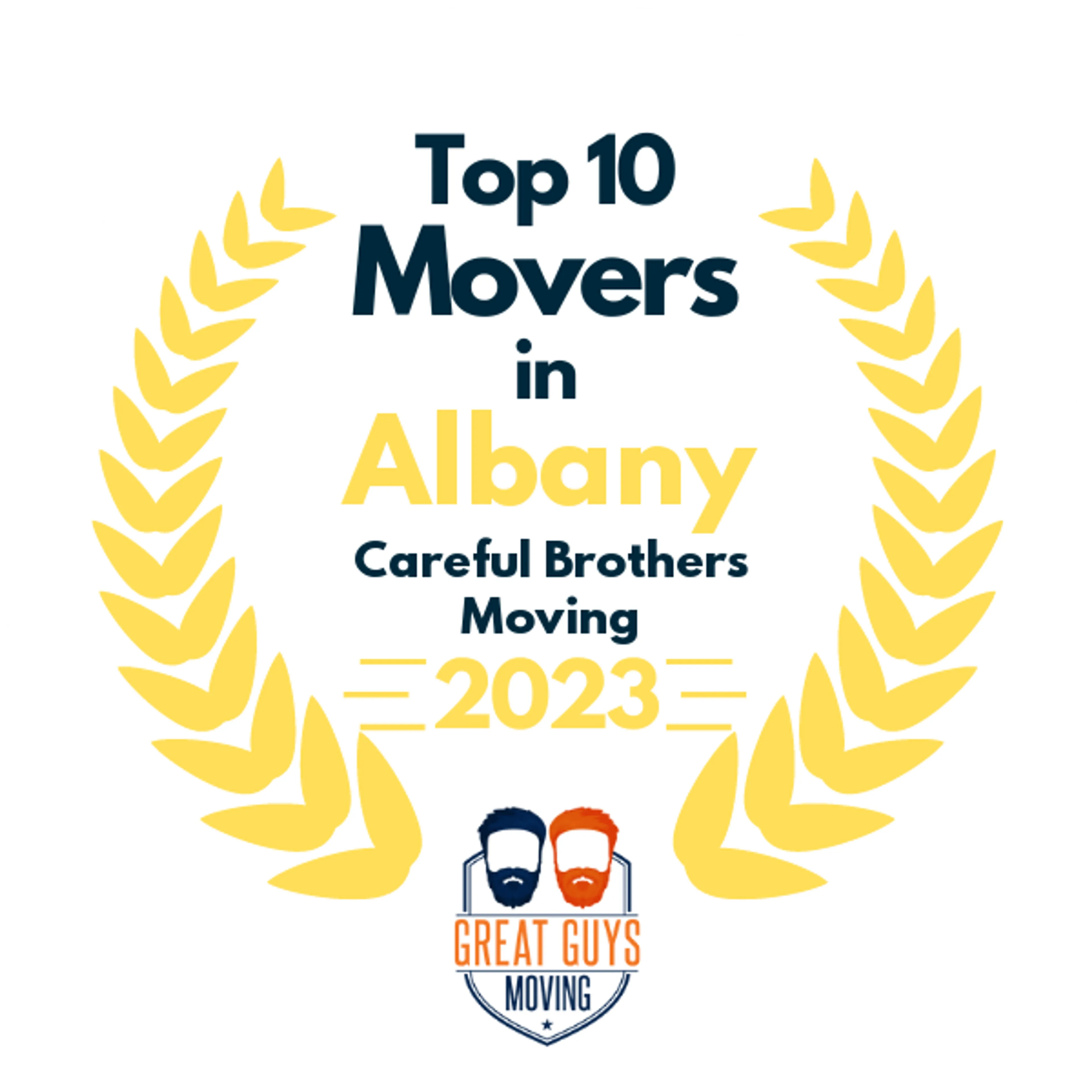 Top 10 Movers in Albany, NY 2023 award