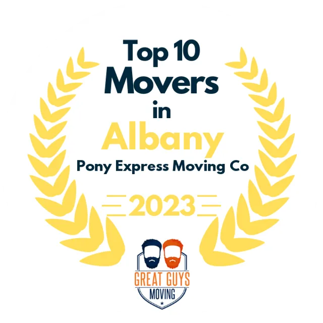 Top 10 Movers in Albany, NY 2023 award